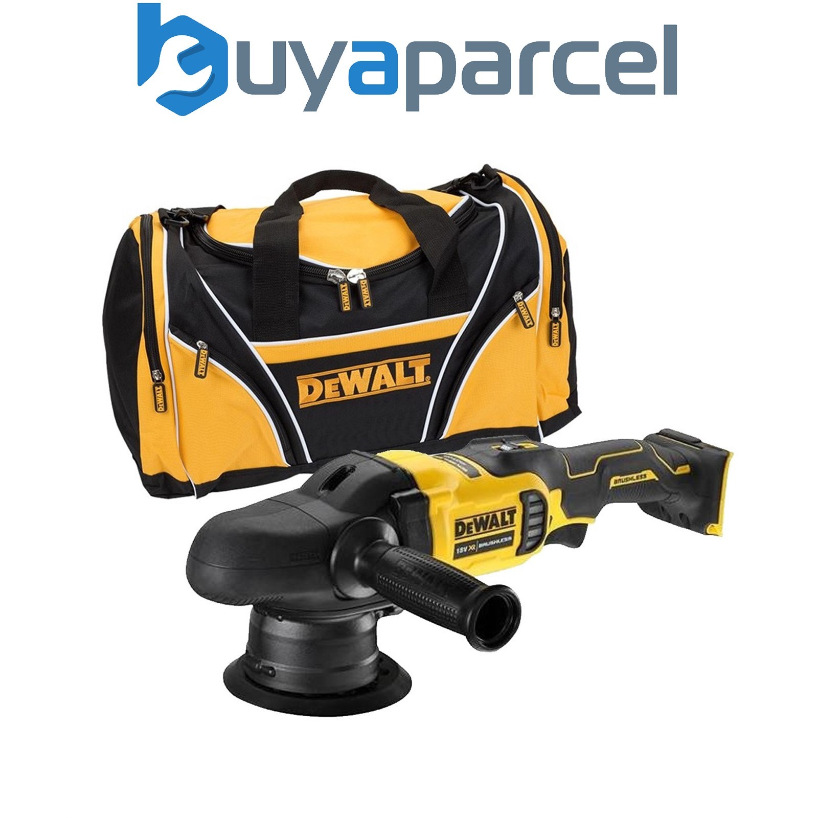 Dewalt DCM848N 18v Brushless Dual Action Polisher 125mm Bare Unit + Tool Bag