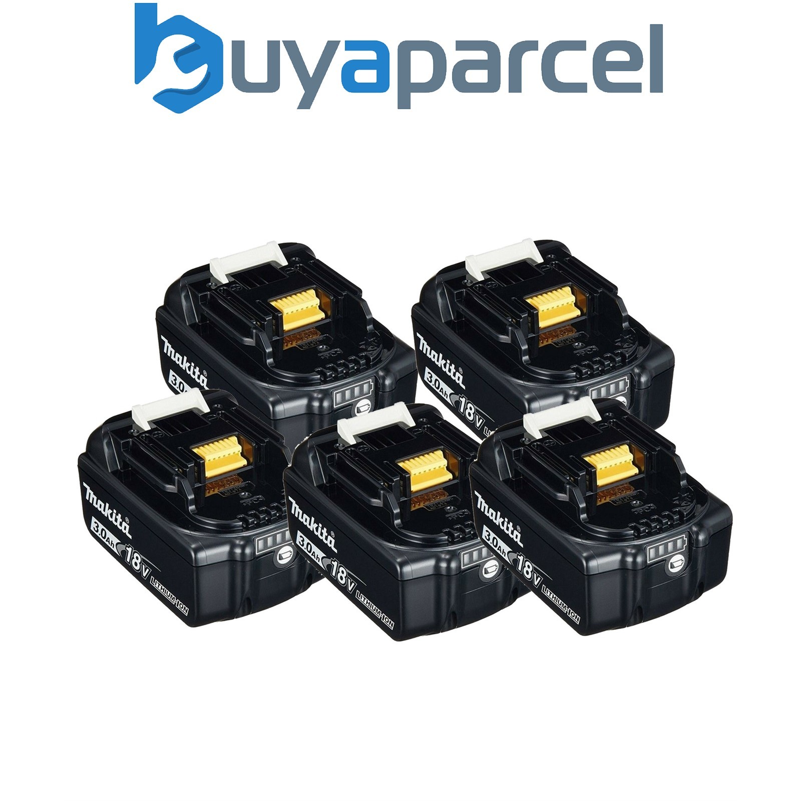 5 x Genuine Makita BL1830 18v 3.0ah Li-Ion LXT Lithium Ion Battery New Star Batt