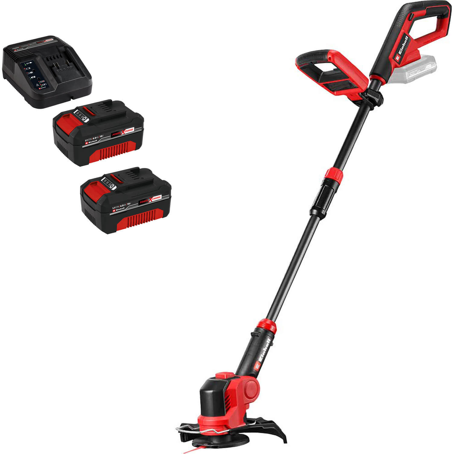 Einhell GE-CT 18/25 Li 18v Cordless Telescopic Grass Trimmer 250mm 2 x 4ah Li-io
