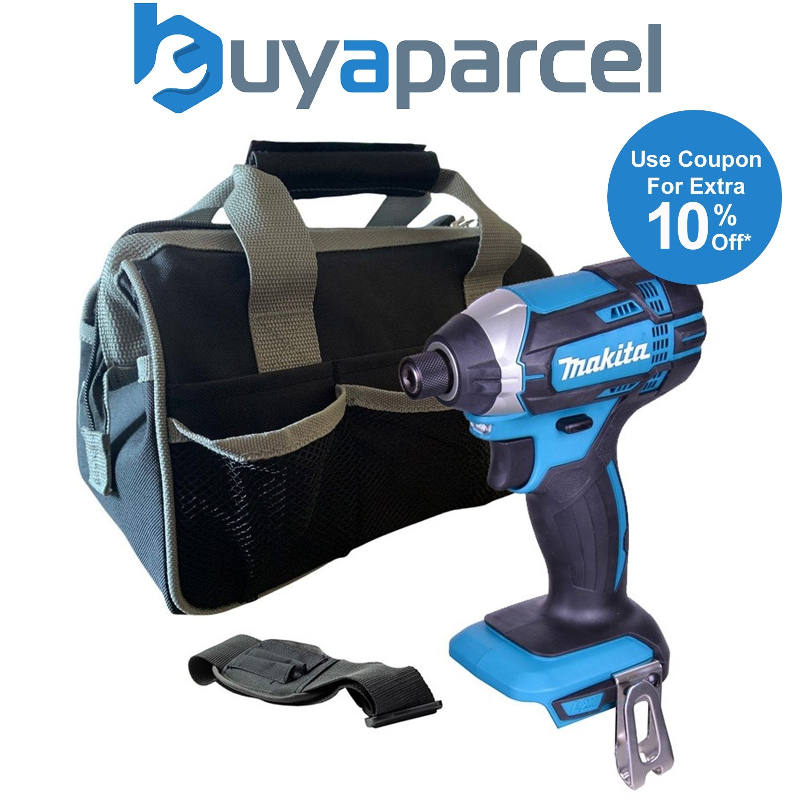 Makita DTD152Z 18v Lithium Ion Impact Driver LXT Bare Tool + 12" Black Tool Bag