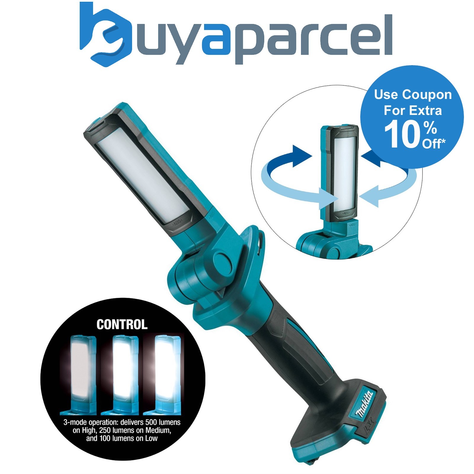 Makita DML816 18V / 14.4V LXT Lithium Ion Florescent 7 18 LED Light Pivot Torch