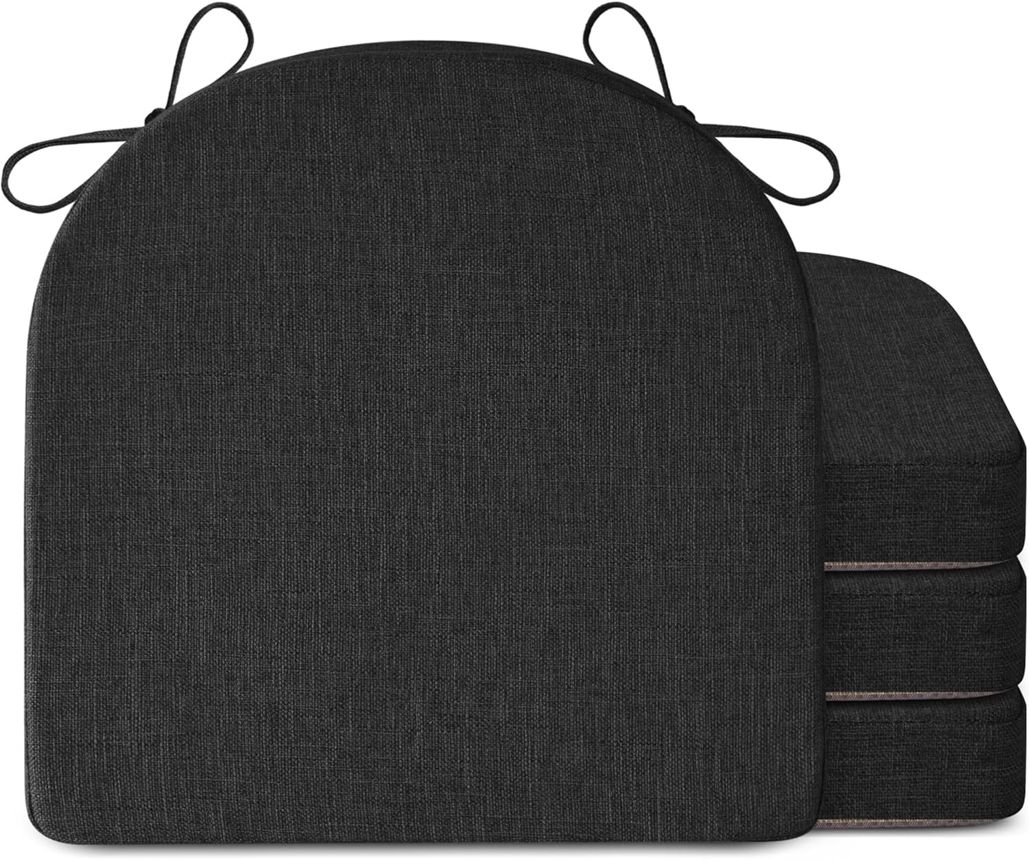 Chair Cushions for Dining Chairs 4 Pack Indoor Seat Cushions with Ties and Wash