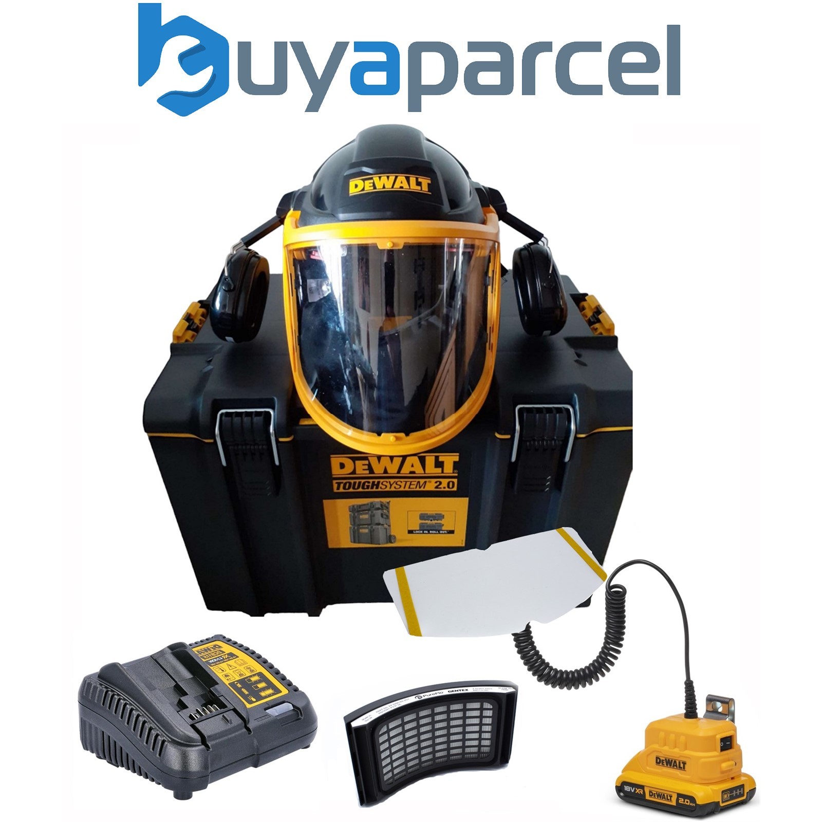 Dewalt DXPGH2SB21 Powered Air Purifying Respirator with Hard Hat / P3 Filter