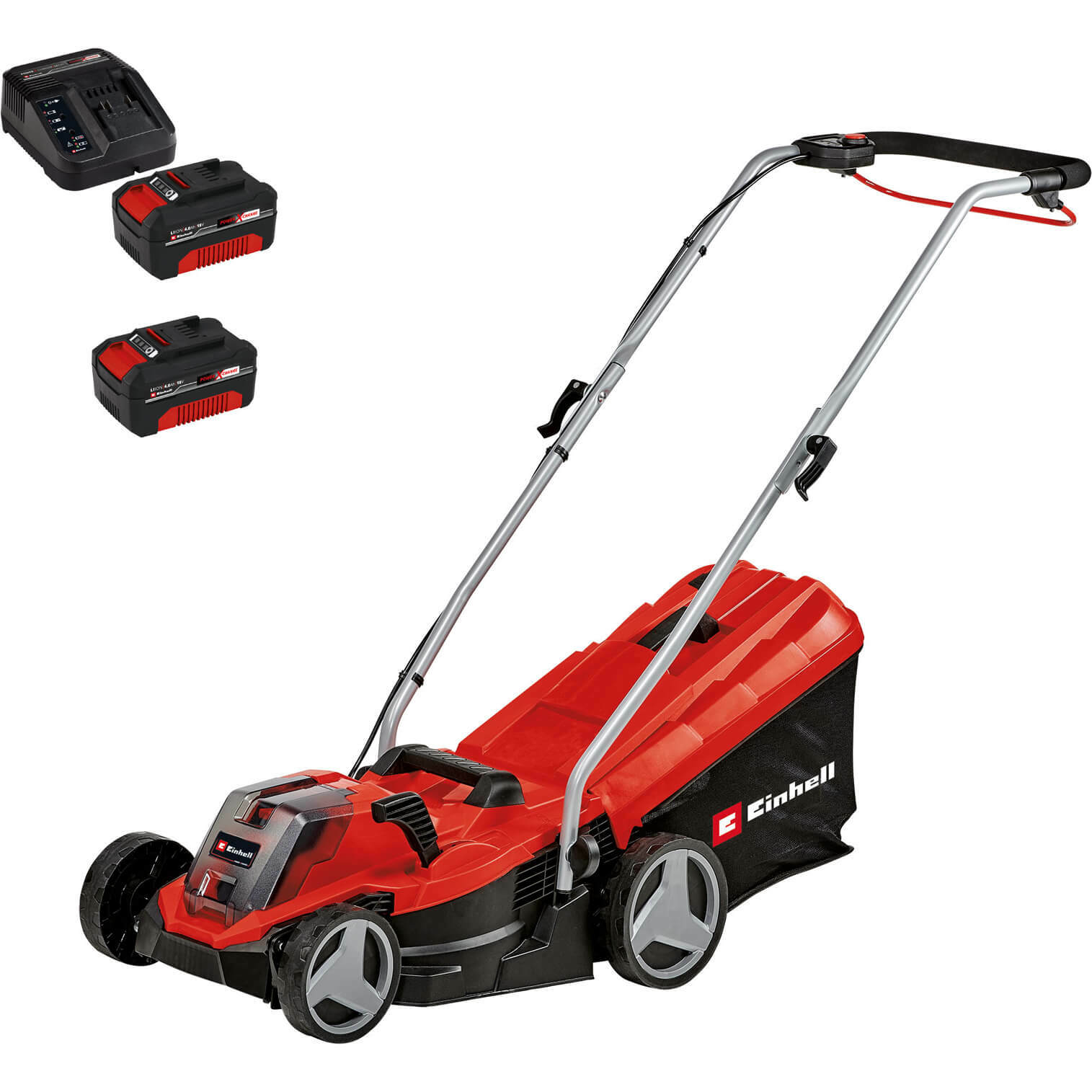 Einhell GE-CM 18/33 Li 18v Cordless Brushless Lawnmower 330mm 2 x 4ah Li-ion
