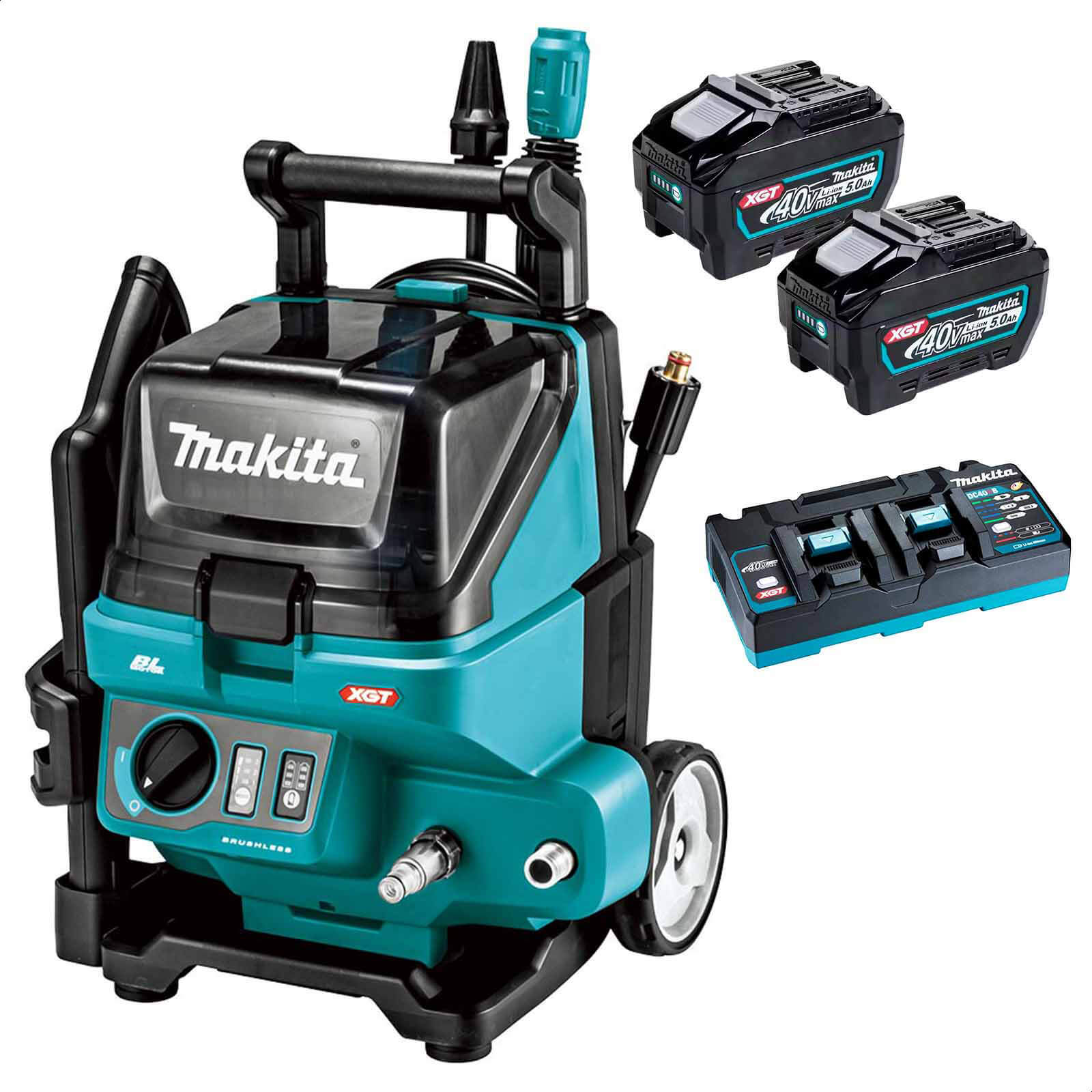Makita HW001G 40v Max XGT Cordless Brushless High Power Washer 2 x 5ah Li-ion