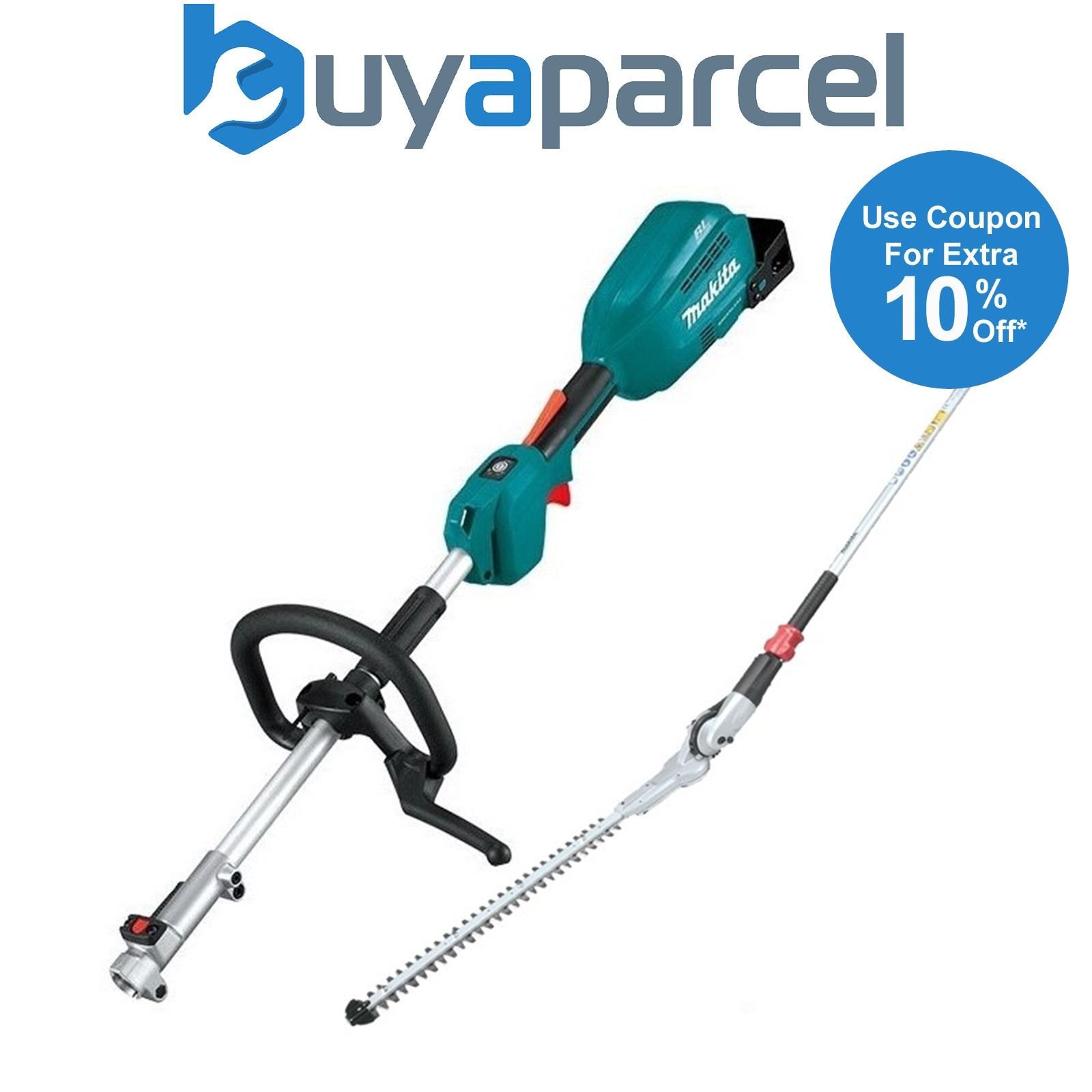 Makita DUX18Z Brushless 18v LXT Cordless Split Shaft Multi Tool + Hedge Timmer