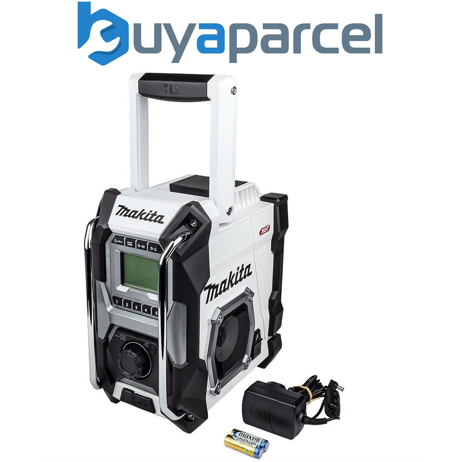 Makita Job Site Radio MR001GZ01 White 18v 40v Max AM FM CXT LXT XGT Li-Ion Bare