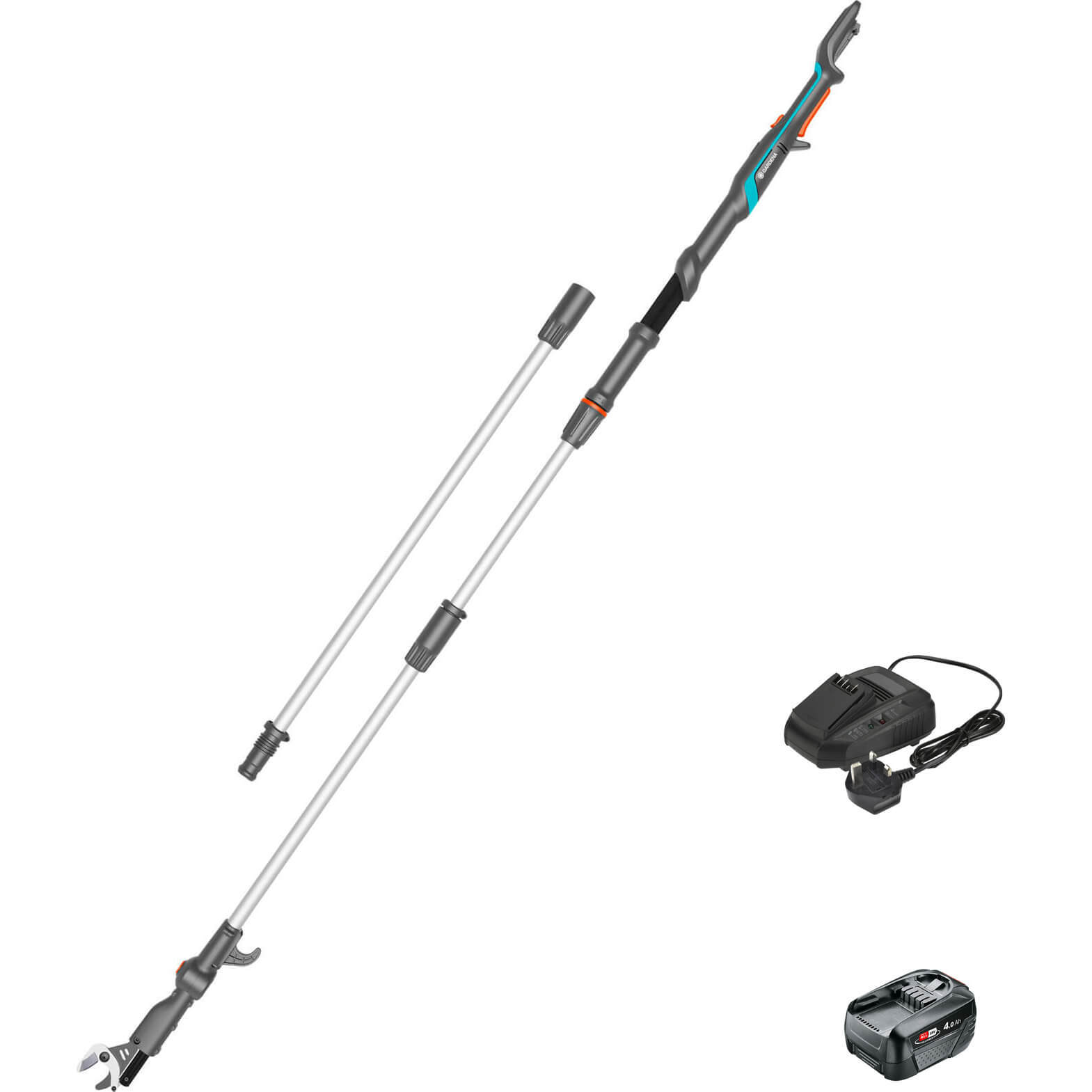 Gardena HIGHCUT 360 P4A 18v Cordless Telescopic Tree Pruner 1 x 4ah Li-ion