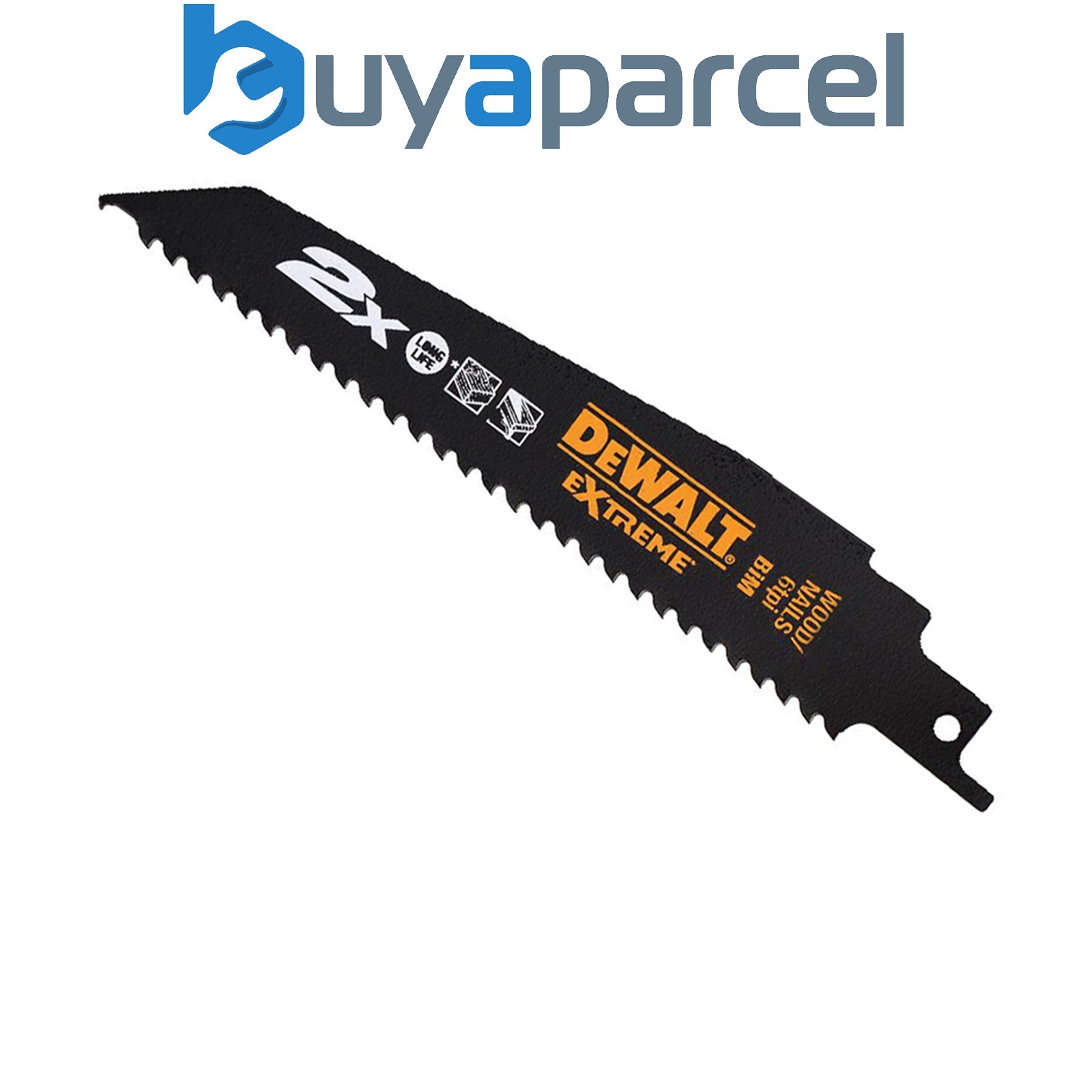 DEWALT DT2300L-QZ 2X Life Wood & Nail Reciprocating Blade 152mm x 6 TPI Pack of