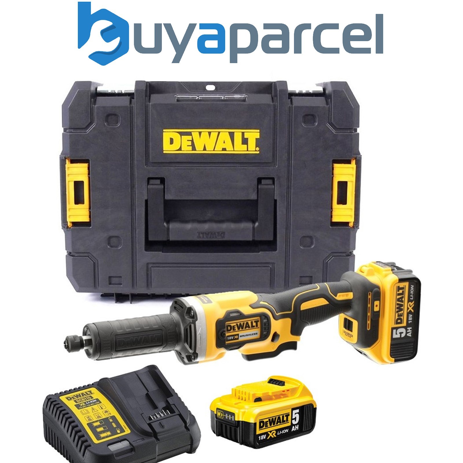 Dewalt DCG426P2 18v XR Cordless Die Grinder Brushless 125mm 2 x 5.0ah Batteries
