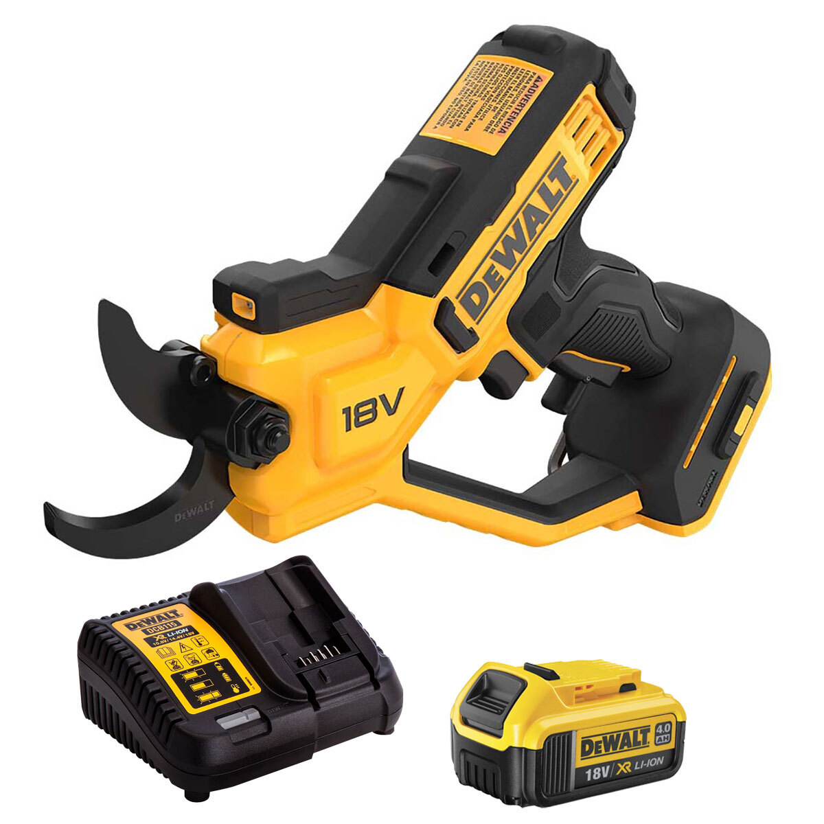 Dewalt DCMPP568N-XJ 18V XR 38mm Pruner with 1 x 4.0Ah Battery & Charger