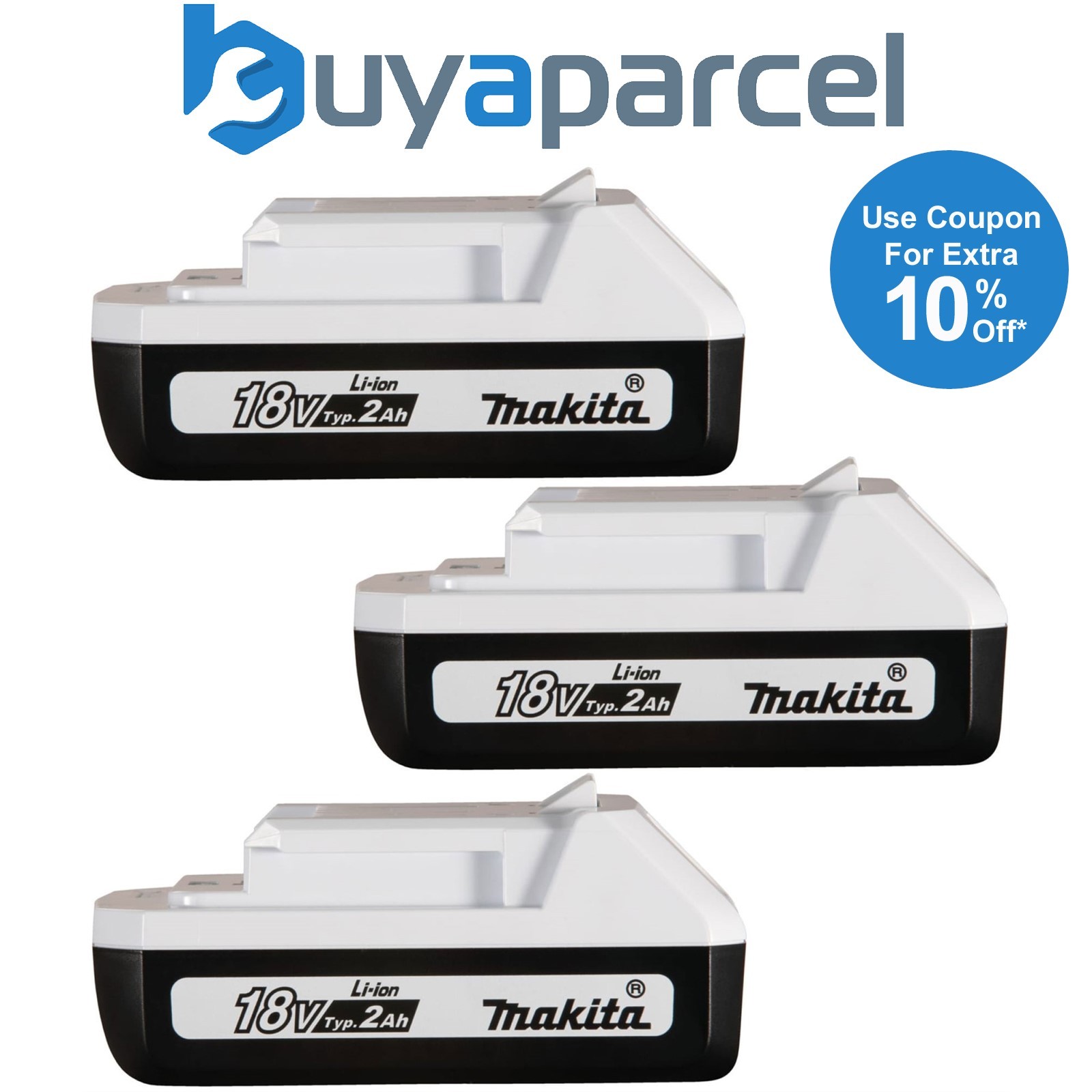 Makita BL1820G 18v G-Series 2.0ah Lithium Ion Battery HP448D TD127D RP x 3