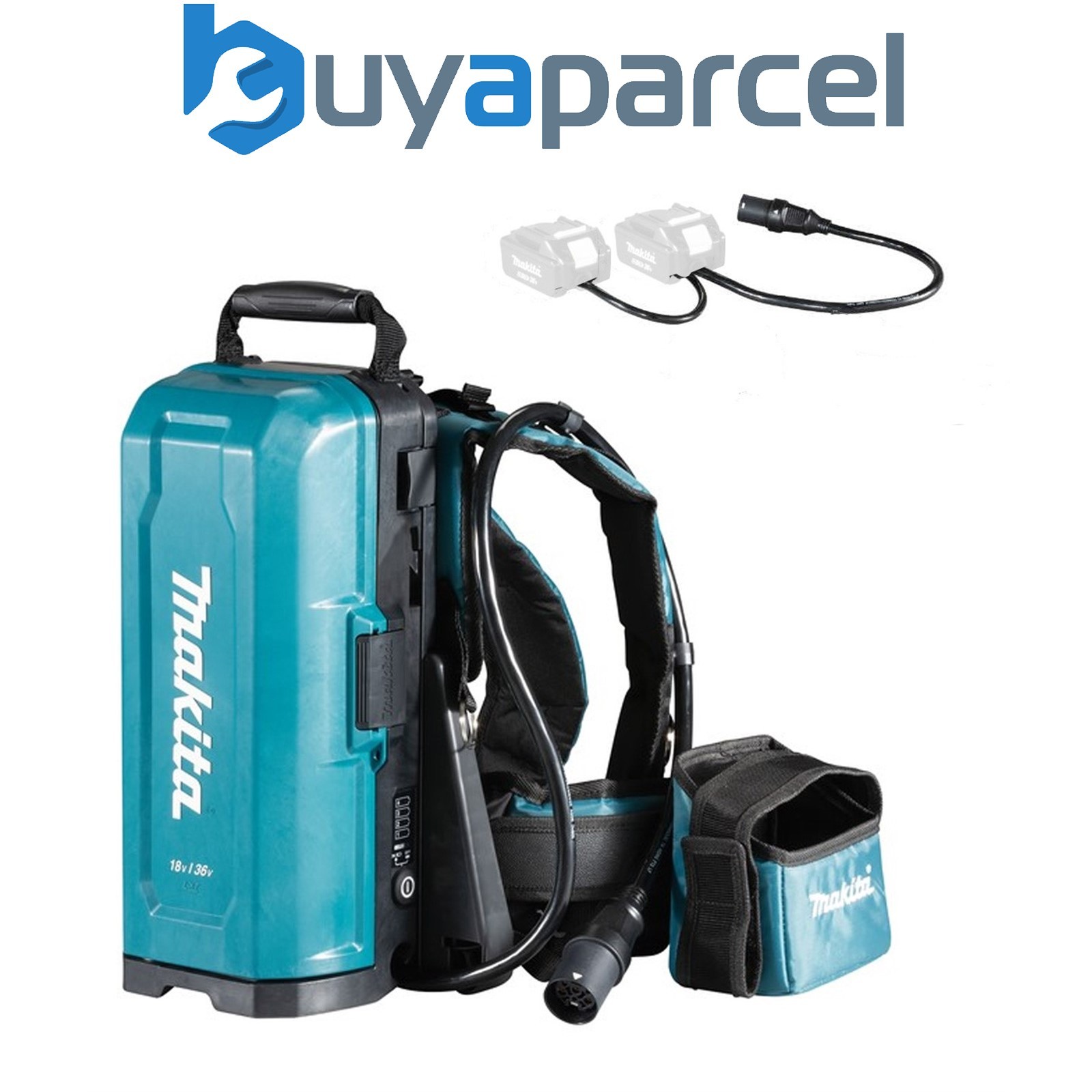 Makita 191A64-2 18v LXT Portable Power Supply Pack PDC01 + Twin 18v Adaptor