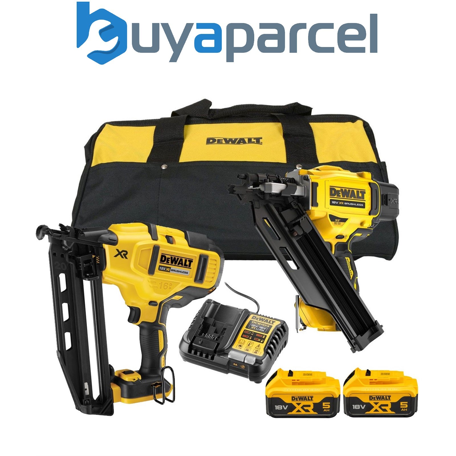 Dewalt DCK246P2 18v XR Nailer Twin Pack DCN930 First Fix + DCN660 Second Fix