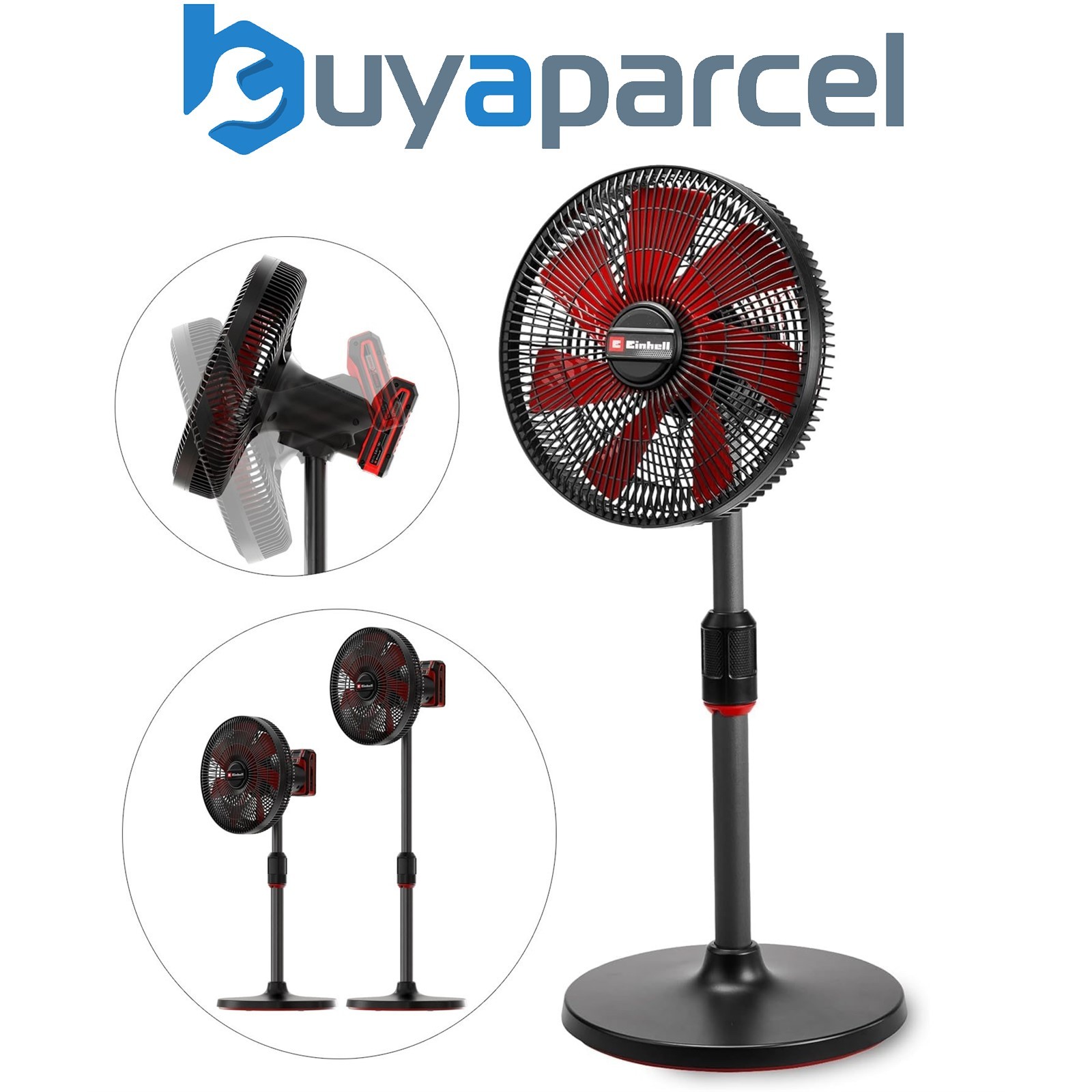 Einhell Cordless Pedestal Floor Fan 18V 320mm 4 Speed PXC GE-CF 18/320 P Li Bare