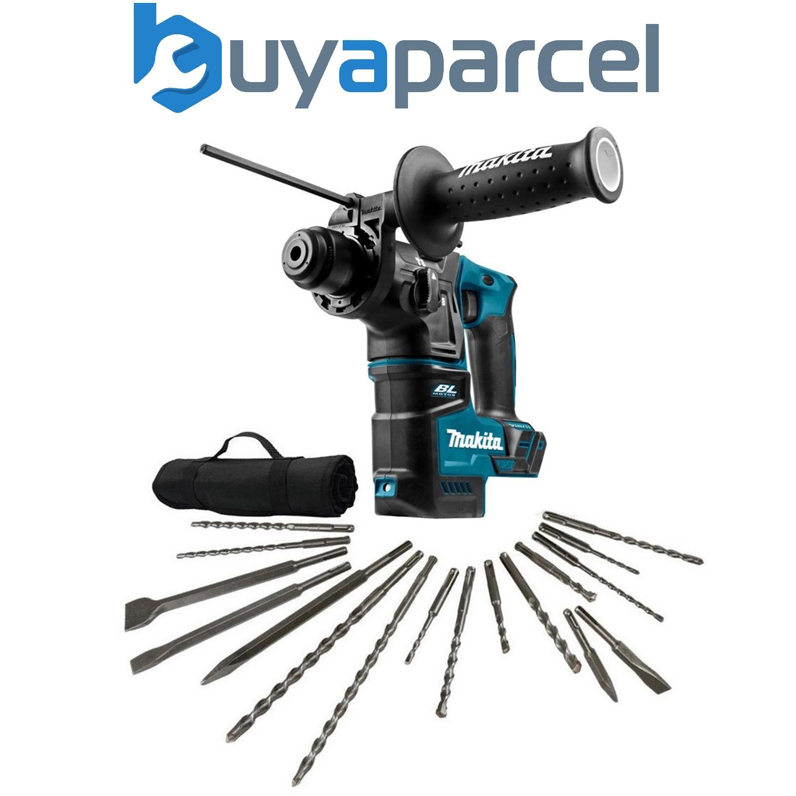 Makita DHR171Z 18V Cordless Brushless SDS Plus Rotary Hammer Drill Bare +17 Bits