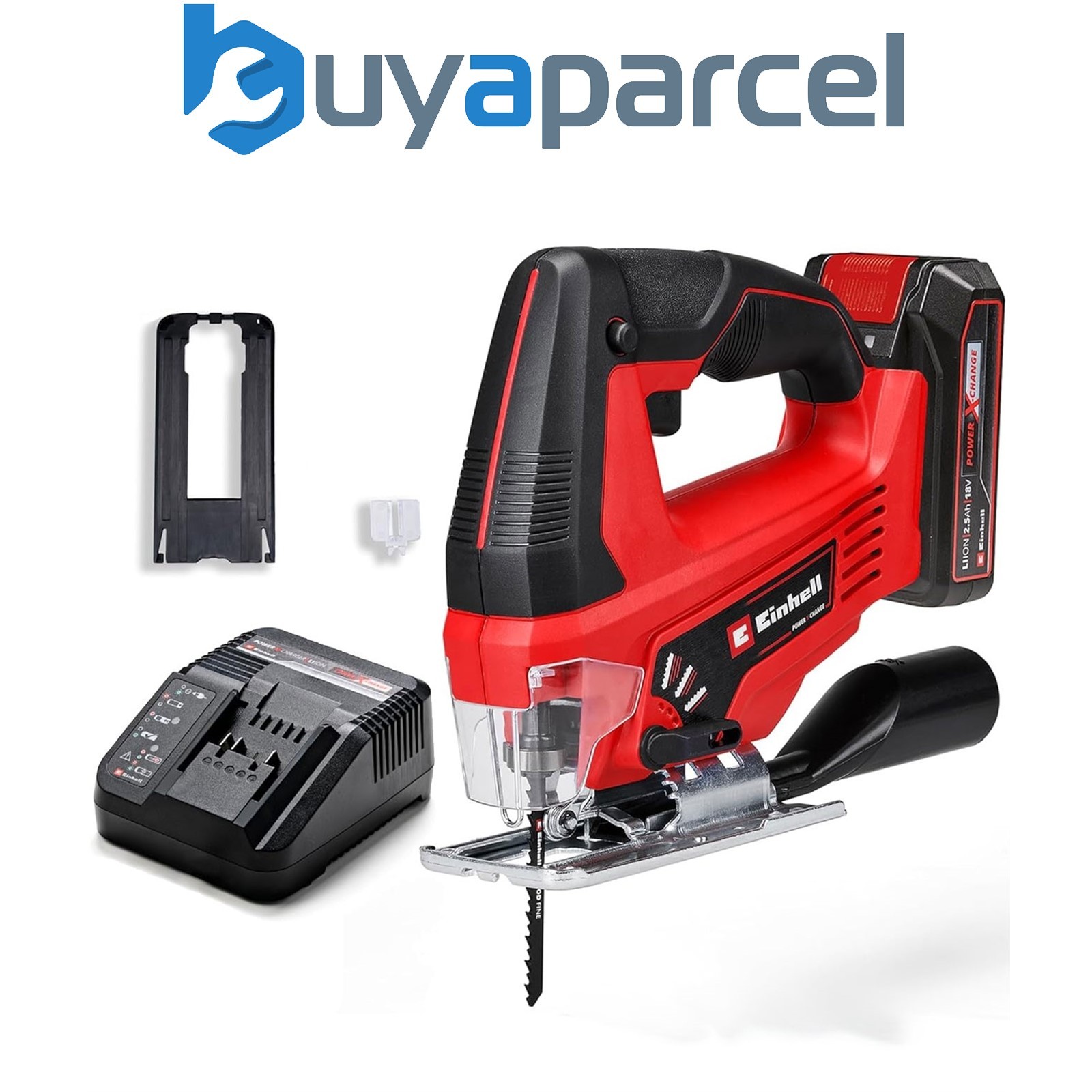 Einhell 18v Cordless Jig Saw TC-JS18/70 Li Power X-Change 2.5ah Battery Charger