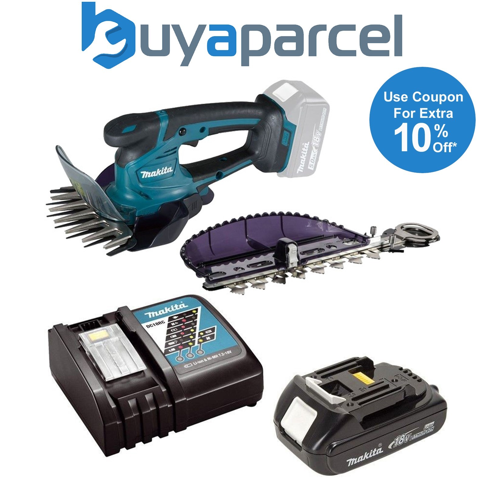 Makita DUM604ZX LXT 18v Li-Ion Cordless Grass Shear Cutter Trimmer 1 X 1.5ah