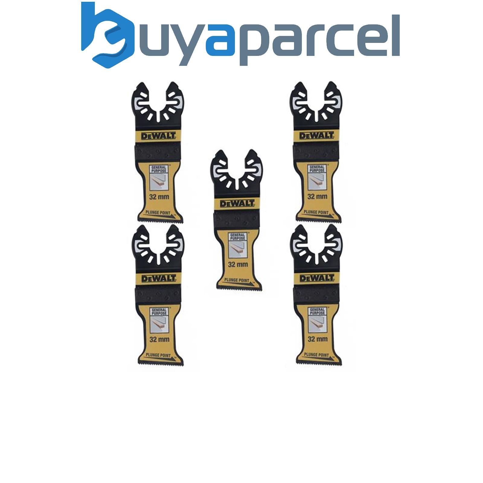 Dewalt DT20776-QZ Bi-Metal Plunge Point Multitool Blade 32mm (5 Pack) DEWDT20776