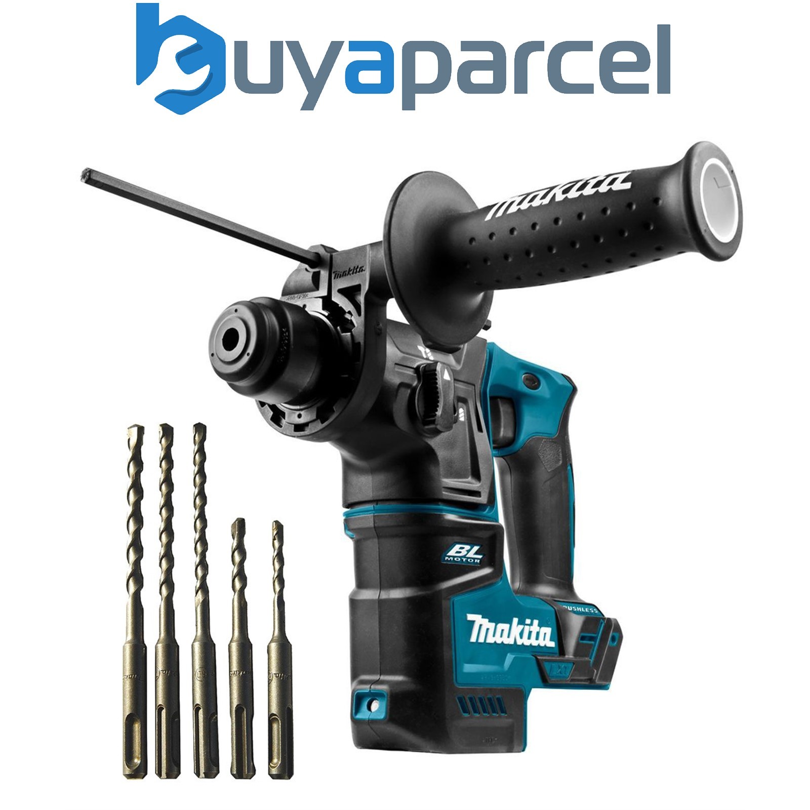 Makita DHR171Z 18V Cordless Brushless SDS Plus Rotary Hammer Drill Bare + 5 Bits