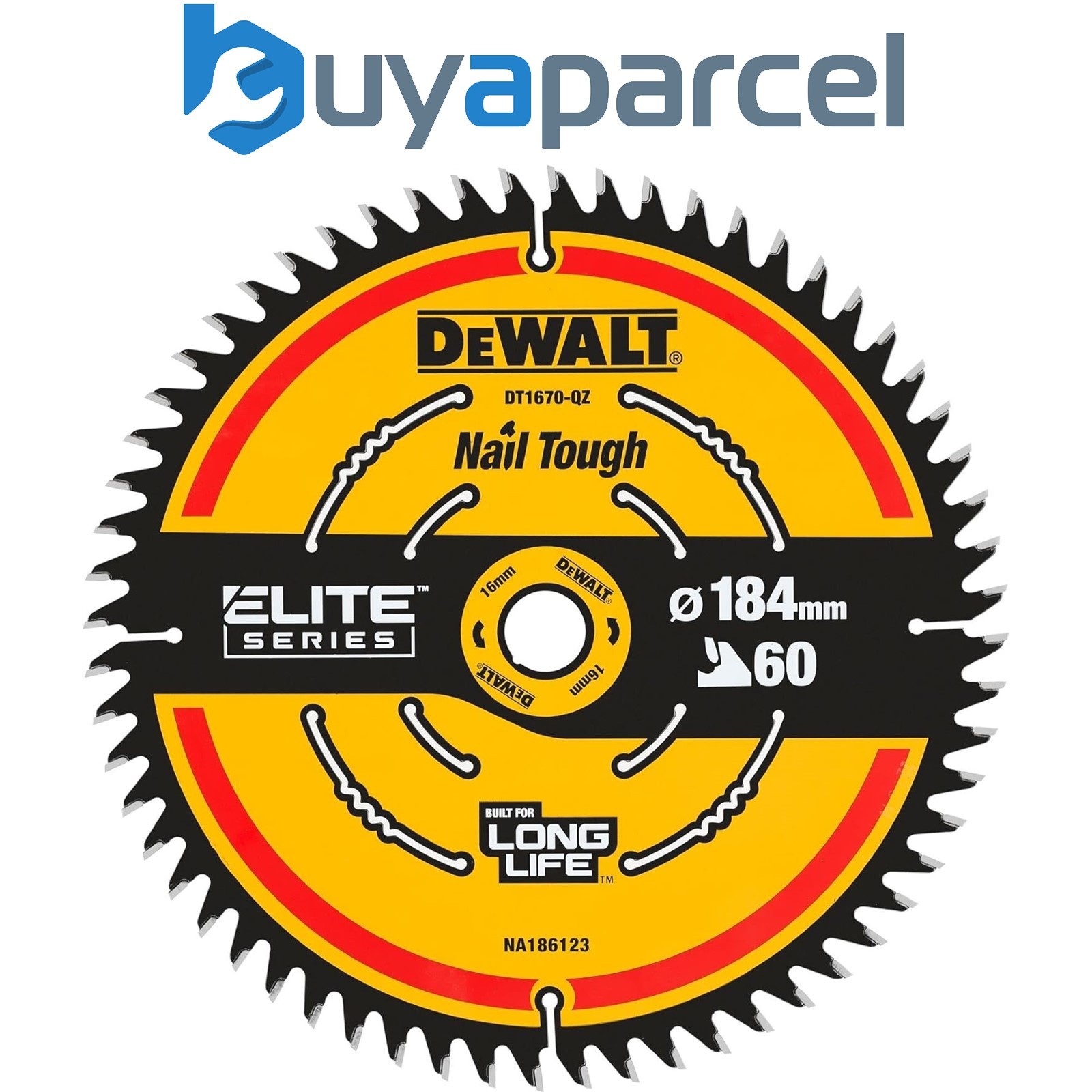 Dewalt DT1670 ELITE EXTREME Cordless Mitre Saw Blade DCS365 184mm 60 Tooth Fine