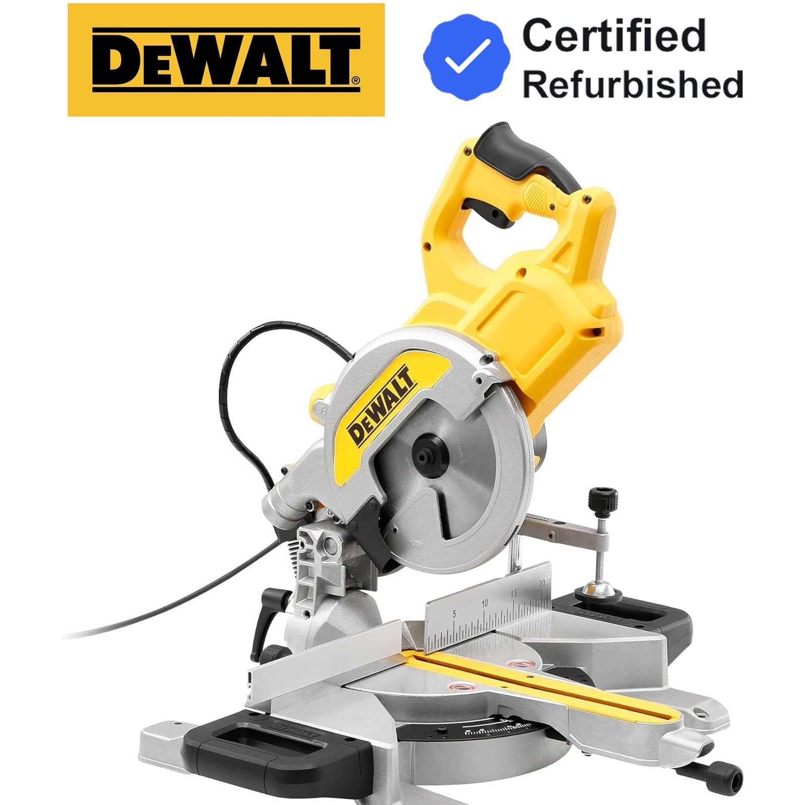 DeWalt DWS777-GB 216mm Crosscut XPS Sliding Compound Mitre Saw 240V DWS777