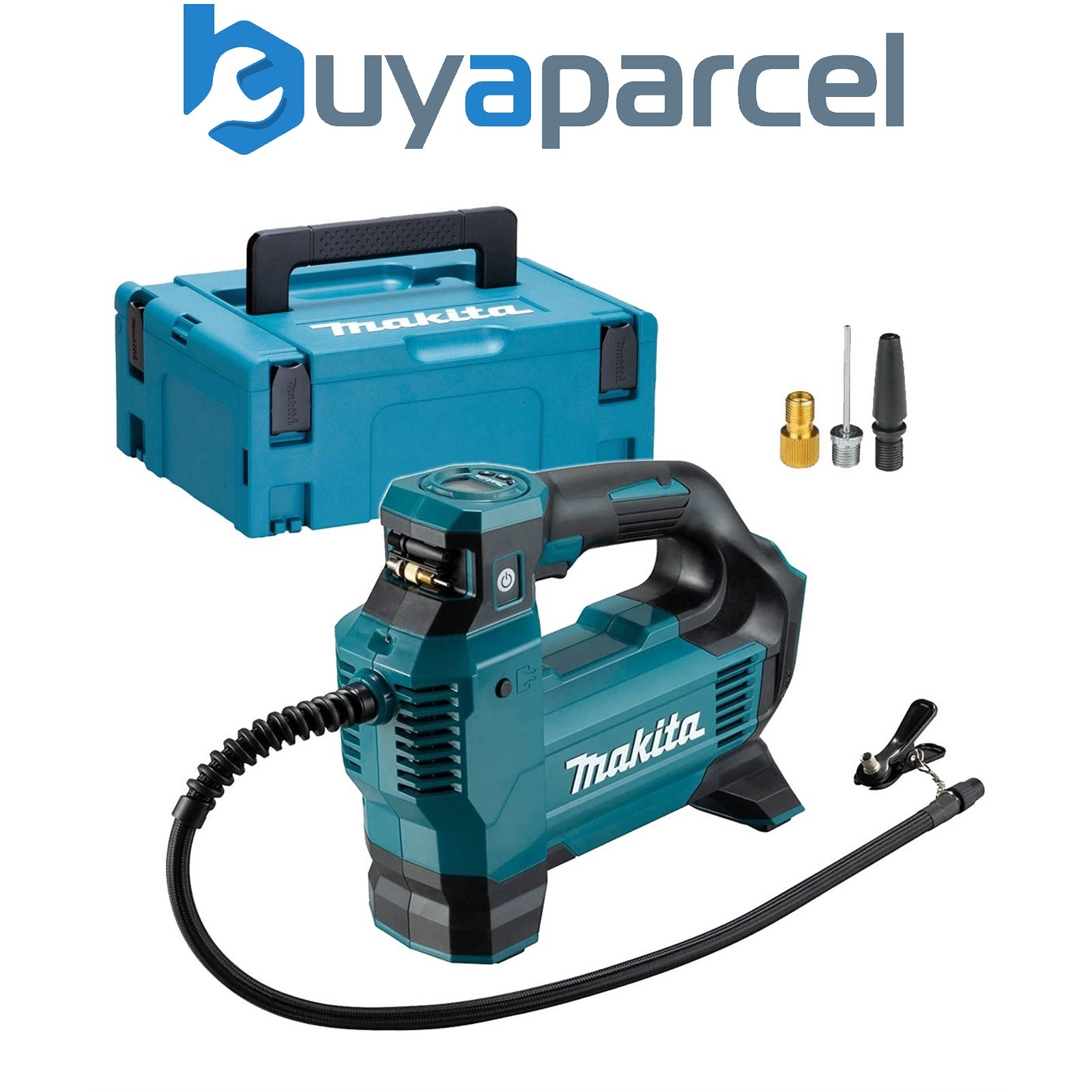 Makita DMP181Z 18V LXT Cordless Digital Inflator Bare + Adapters + Makpac