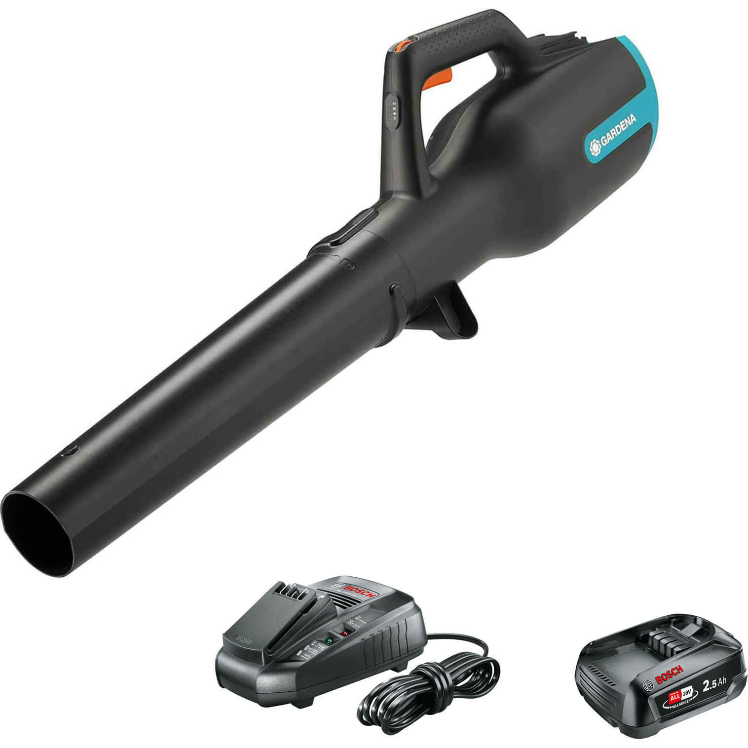 Gardena POWERJET P4A 18v Cordless Garden Leaf Blower 1 x 2.5ah Li-ion