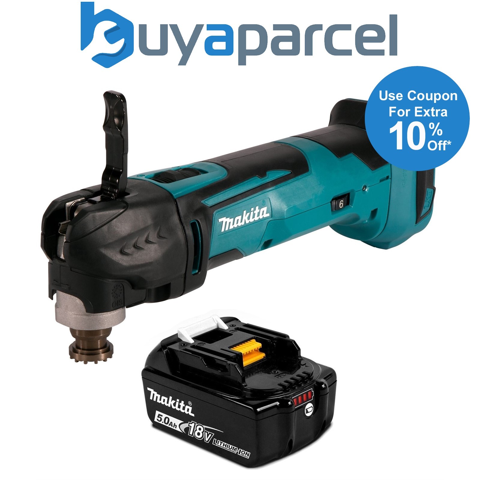 Makita DTM51Z 18v LXT Lithium Multi Tool with Keyless Blade Change + BL1850