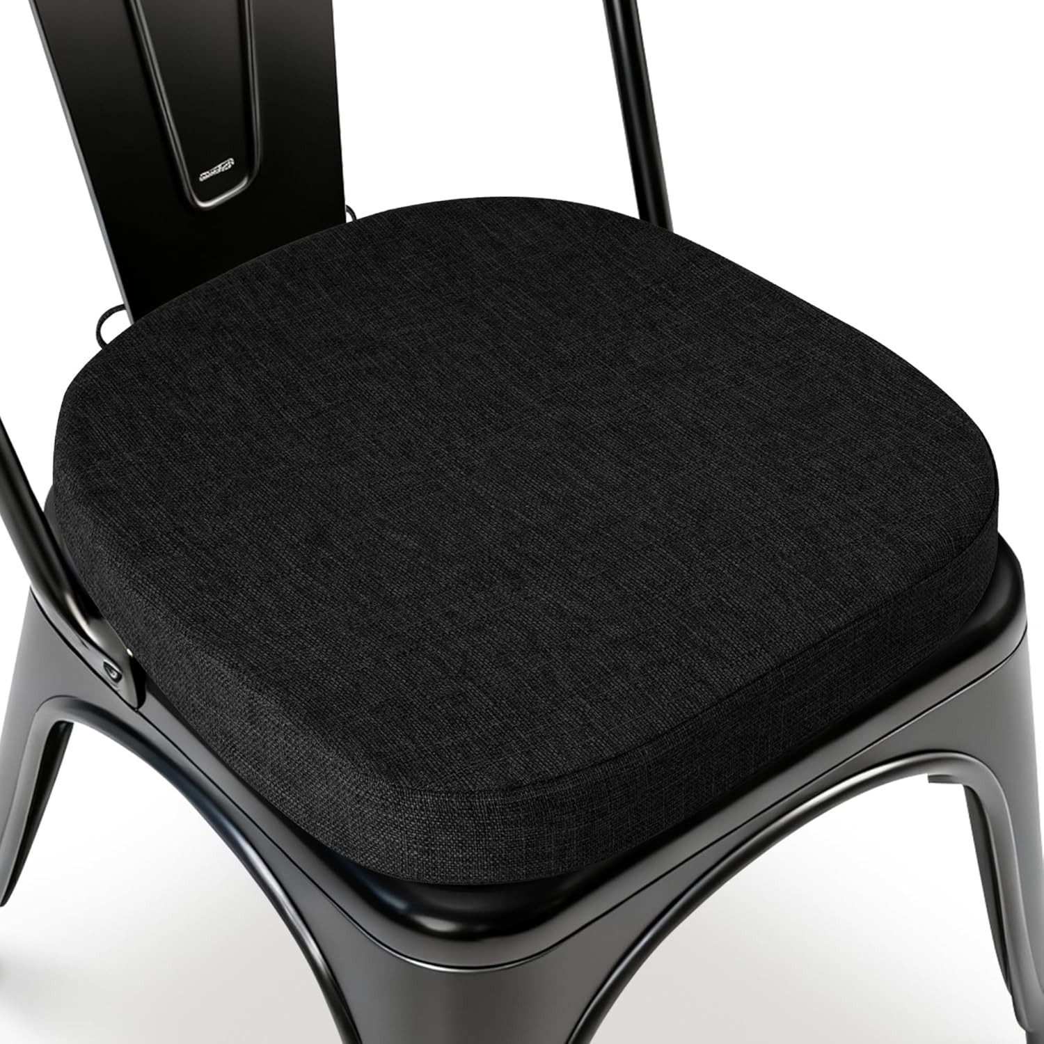 14x14 Inch Metal Chair Cushions Kitchen Seat Cushions with Ties Anti-Slip Seat