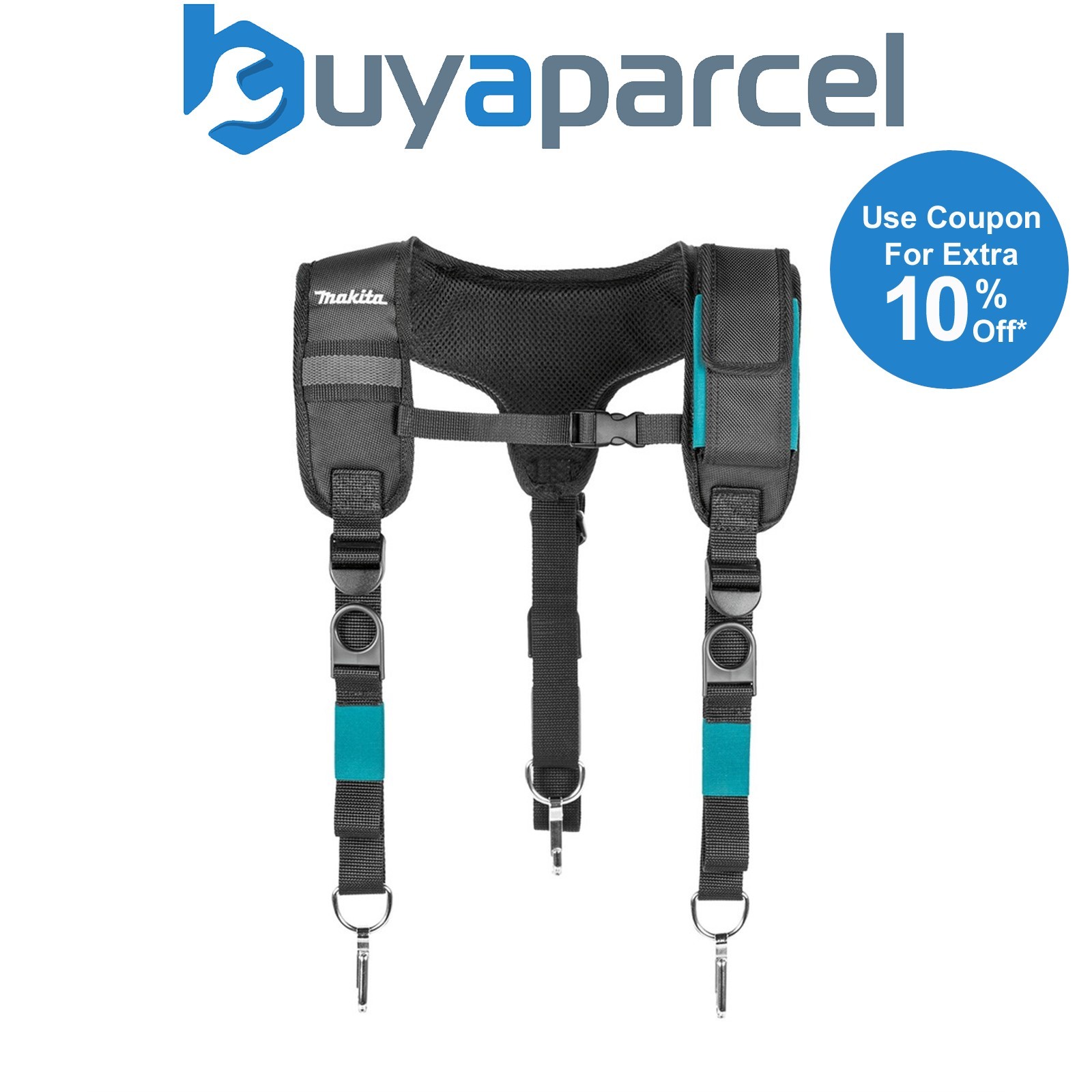 Makita E-05393 Ultimate Heavyweight Support Padded Tool Belt Braces Strap System