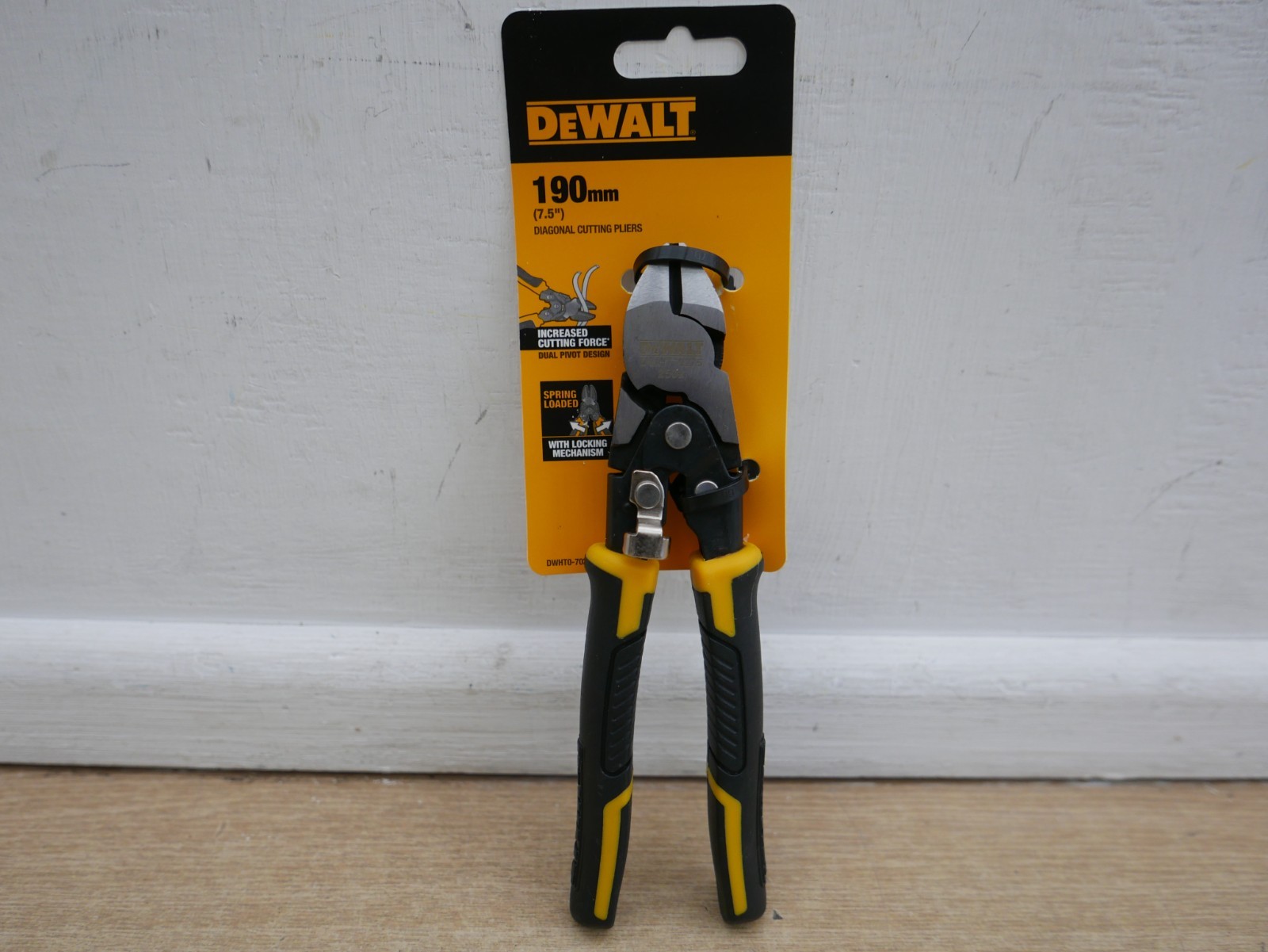 dewalt dwht0-70275 190mm 71/2" compound action diagonal side cutting pliers