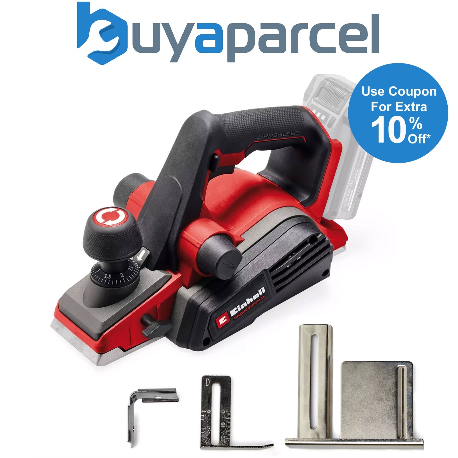 Einhell Professional 18v Brushless Planer TP-PL 18/3 Li BL PXC 82mm Width - Body