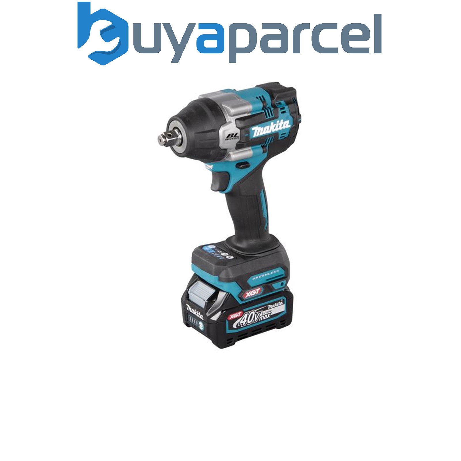 Makita TW007GD201 XGT 40V Max BL Impact Wrench 40V 2 x 2.5Ah Li-ion Batteries