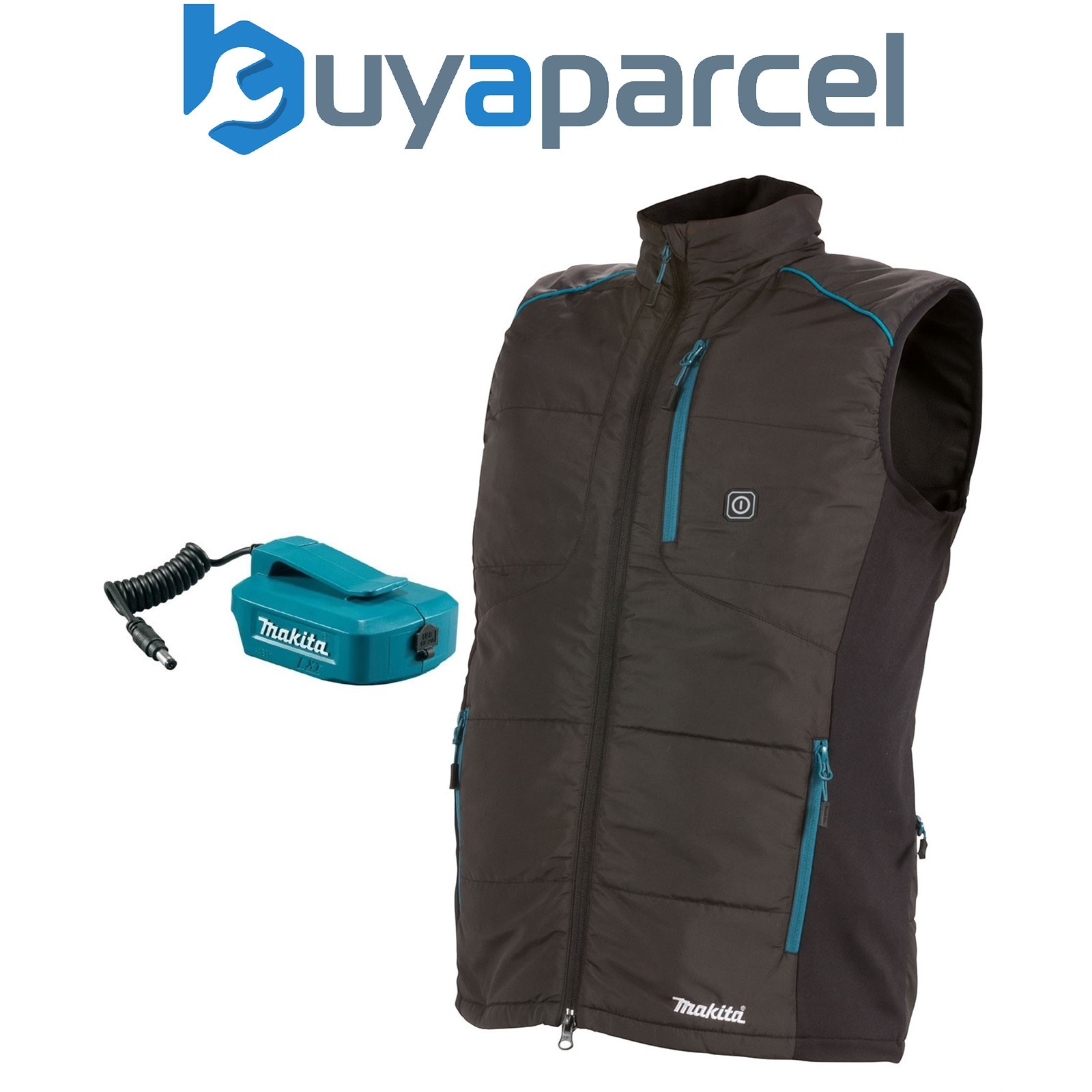 Makita DCV202ZS LXT 18v Cordless Battery Heated Jacket Vest Gilet - Black Small