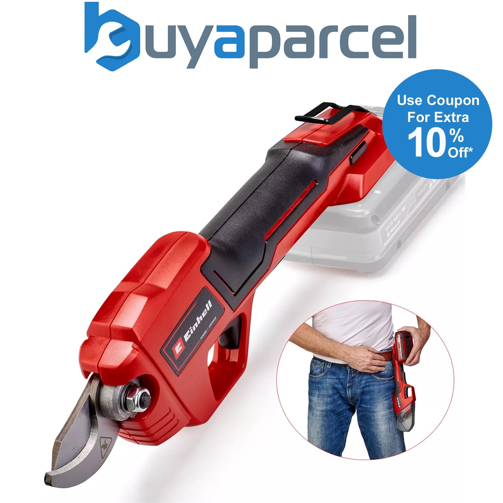 Einhell 18V Cordless Pruning Shears Branch Cutter PXC GE-LS 18 Li-Solo Body