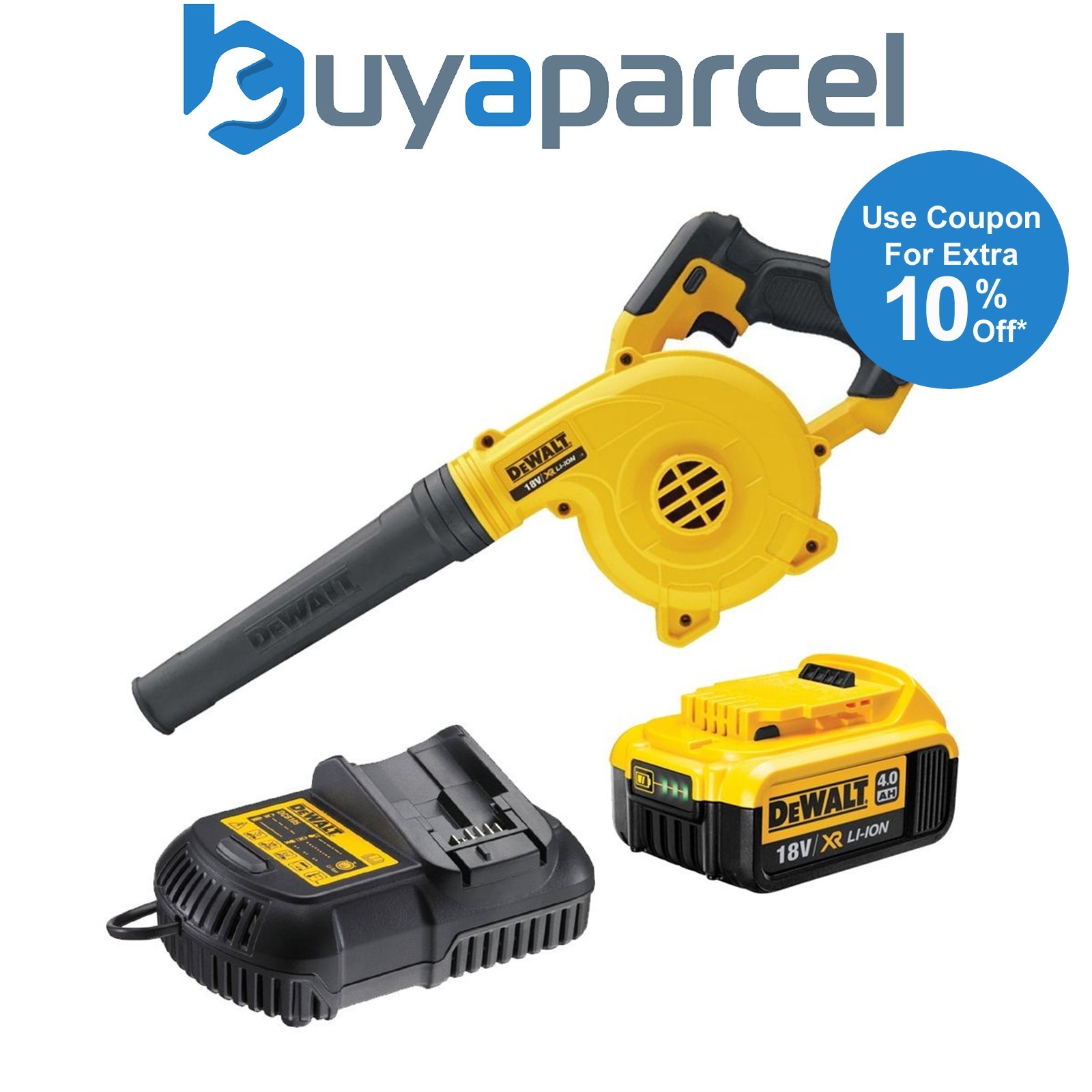 Dewalt DCV100M1 18v XR Compact Leaf Blower DCV100 + 1 x 4.0ah Battery + Charger