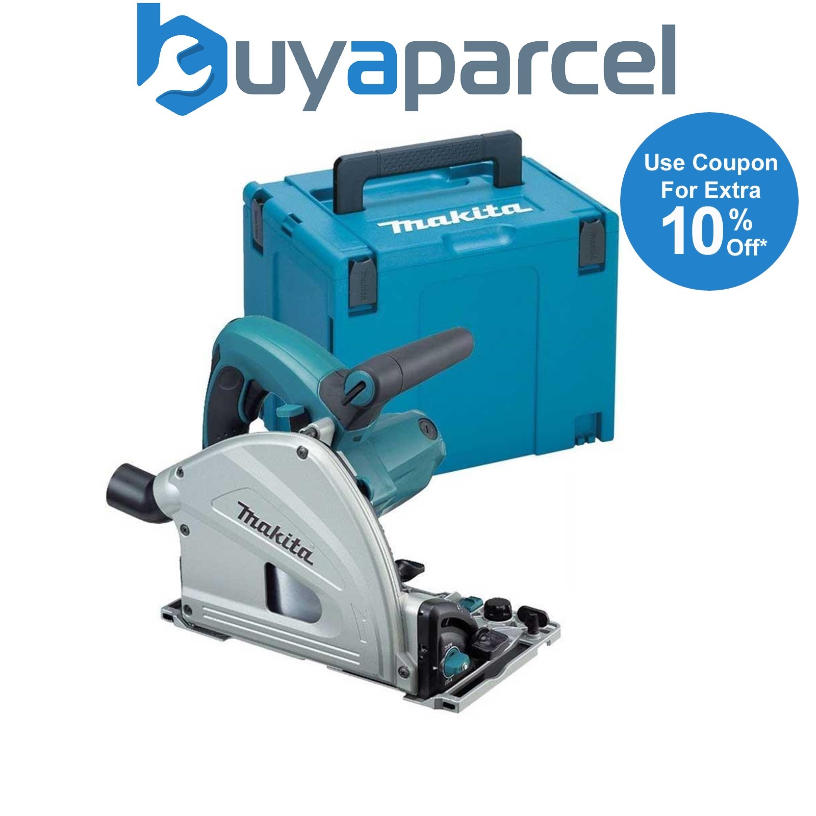 Makita SP6000J 240v Plunge Cut Circular Saw 165mm with Makita MAKPAC Case