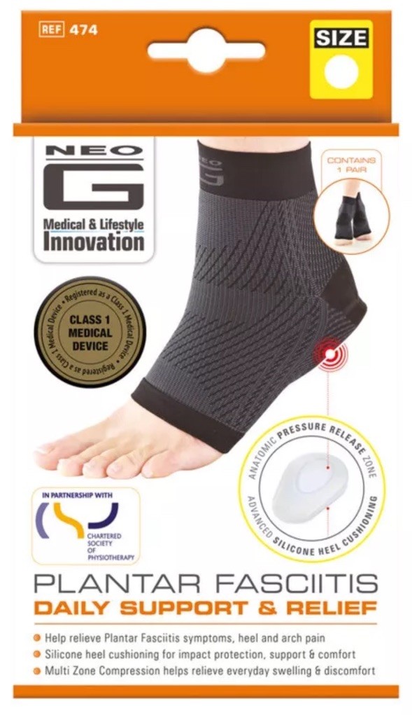 Neo G Plantar Fasciitis Everyday Support Large Comfortable Foot Pain Relief