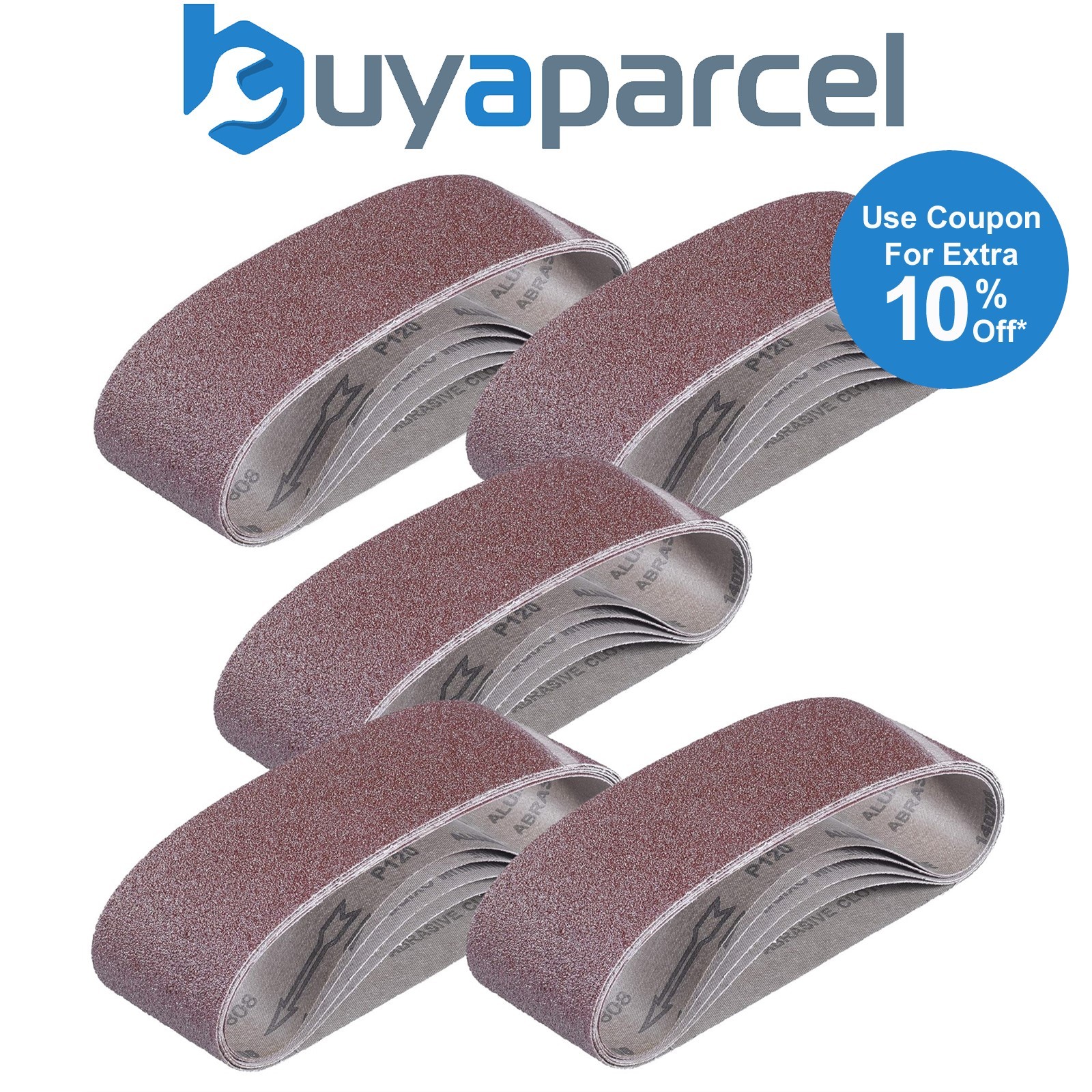 Einhell Mix Grit 25 Piece Sanding Belt Set Wood Working 75x 533mm 40 80 120 Grit