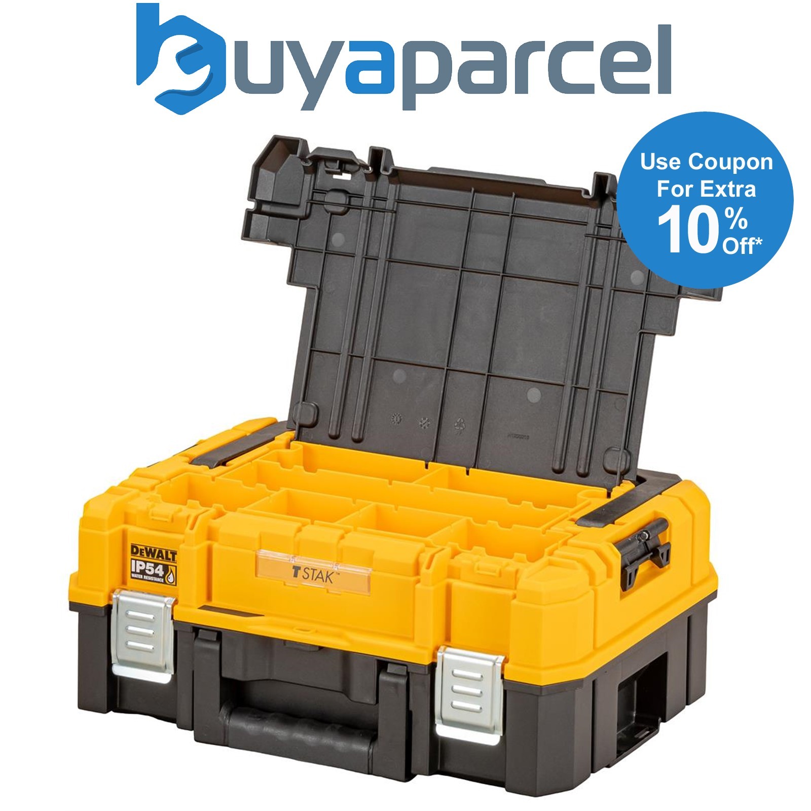 Dewalt DWST83344-1 TSTAK 2.0 IP54 Stackable Power Tool Storage Box