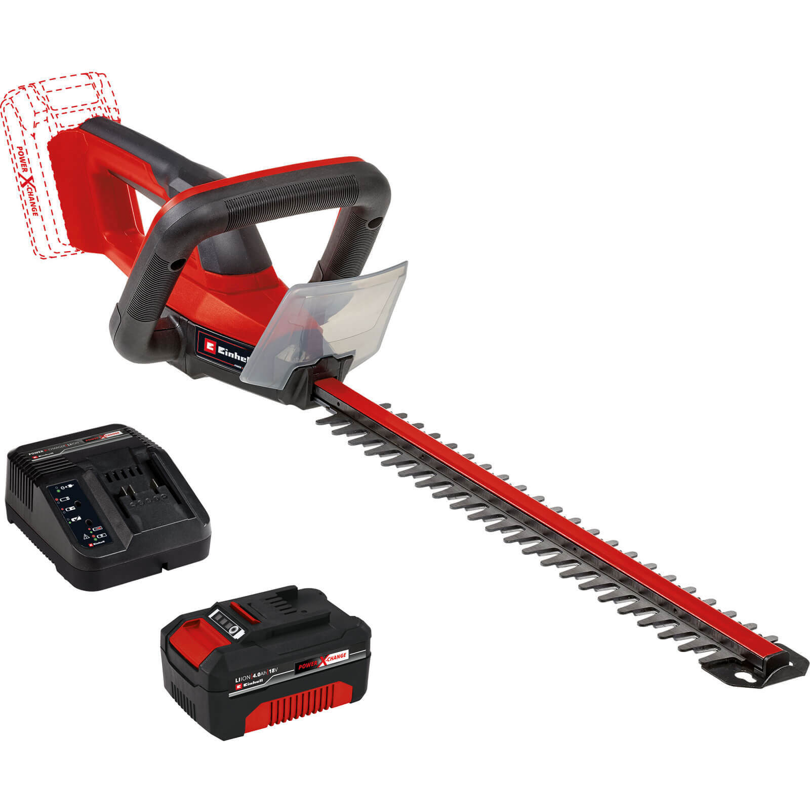 Einhell GC-CH 18/40 Li 18v Cordless Hedge Trimmer 400mm 1 x 4ah Li-ion
