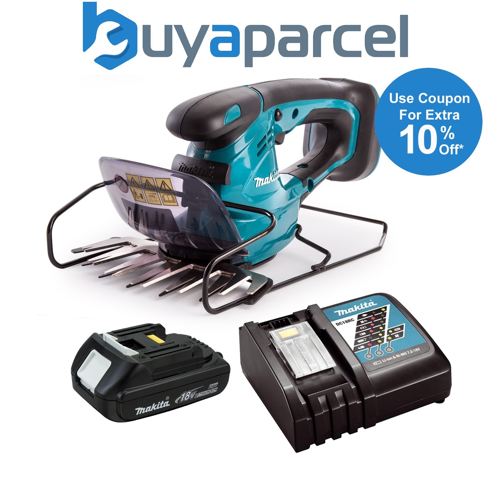 Makita DUM168 LXT 18v Li-Ion Cordless Grass Shear Cutter Trimmer - 1 x Battery