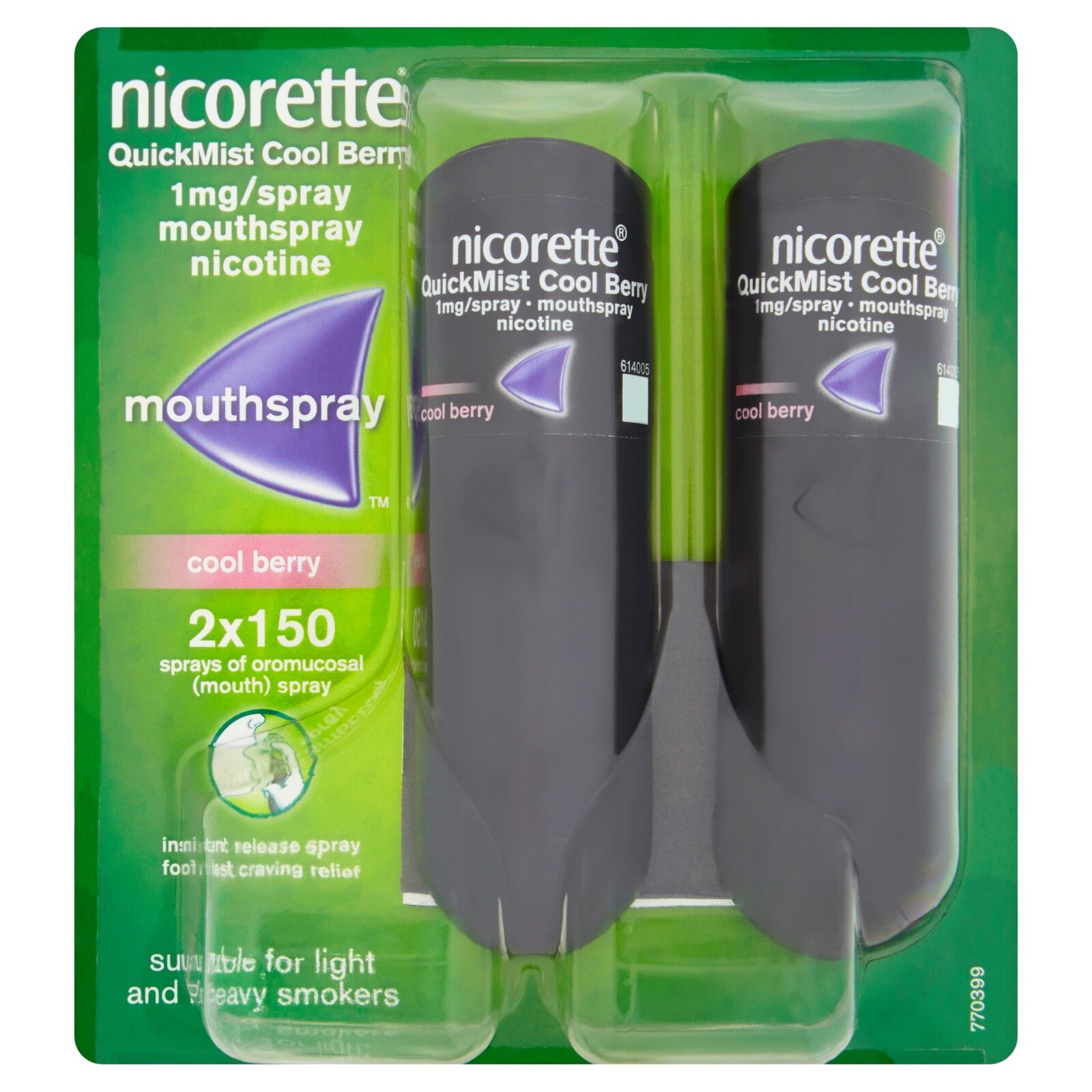 Nicorette QuickMist Cool Berry 1mg/Spray Mouthspray