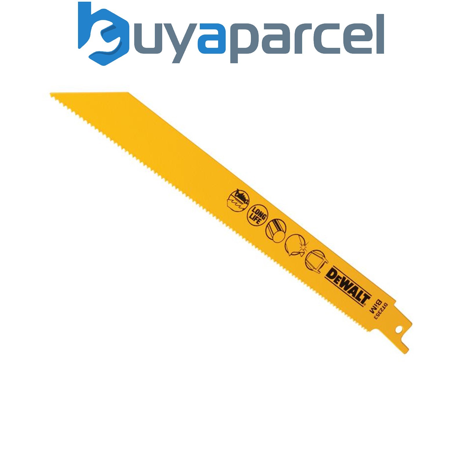 5 x Dewalt DT2353-QZ Bi-Metal Reciprocating Blade for Metal 203mm x 14 TPI