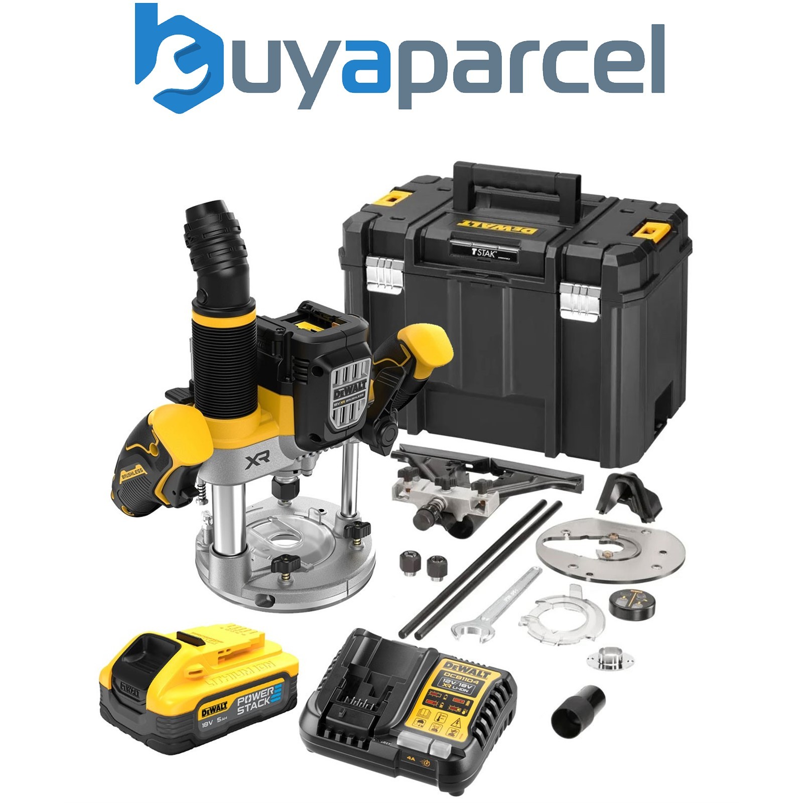 Dewalt DCW620H1 18v XR Plunge 1/2" 12mm Router Brushless + 1x 5Ah Powerstack