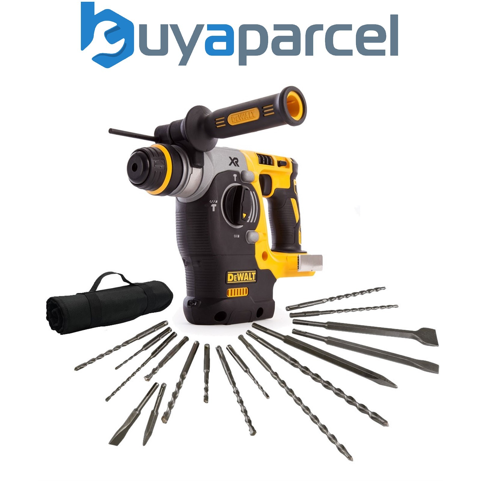 Dewalt DCH273N Cordless XR 18v SDS Brushless Hammer Drill 3 Mode + 17 Piece Set