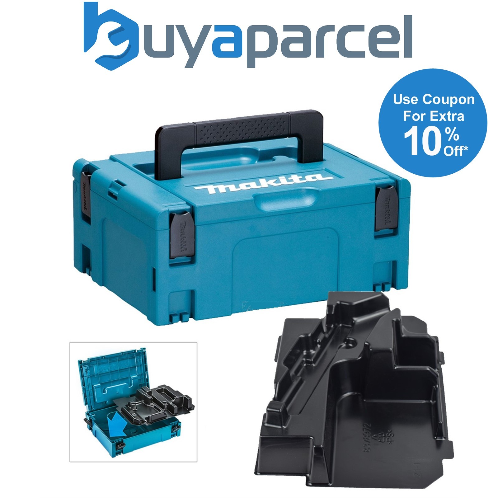 Makita 18v Mini Reciprocating Saw Makpac Tool Case and Inlay for DJR185 DJR183