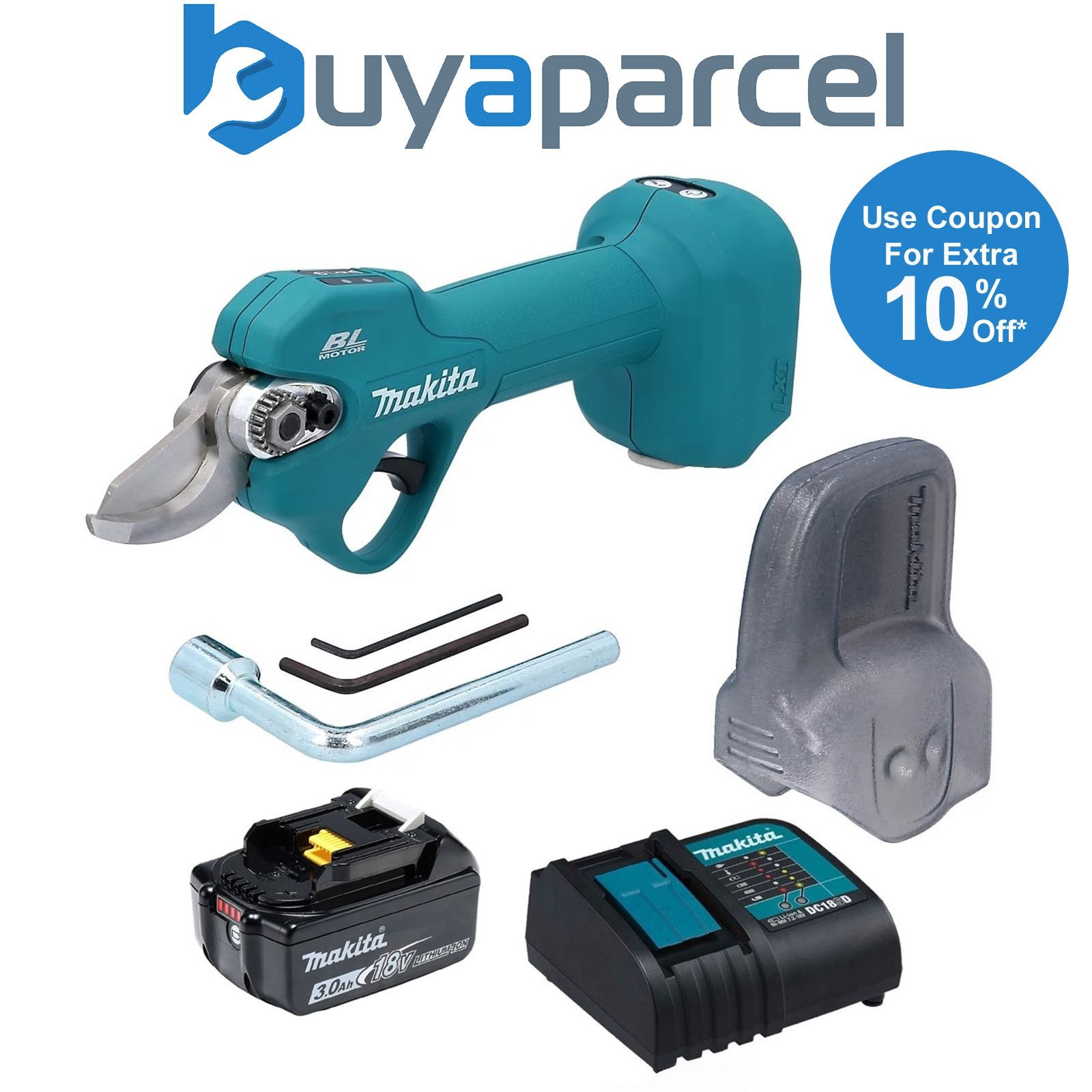 Makita DUP181 18V LXT Cordless Brushless Pruning Shears + 3ah Battery + Charger