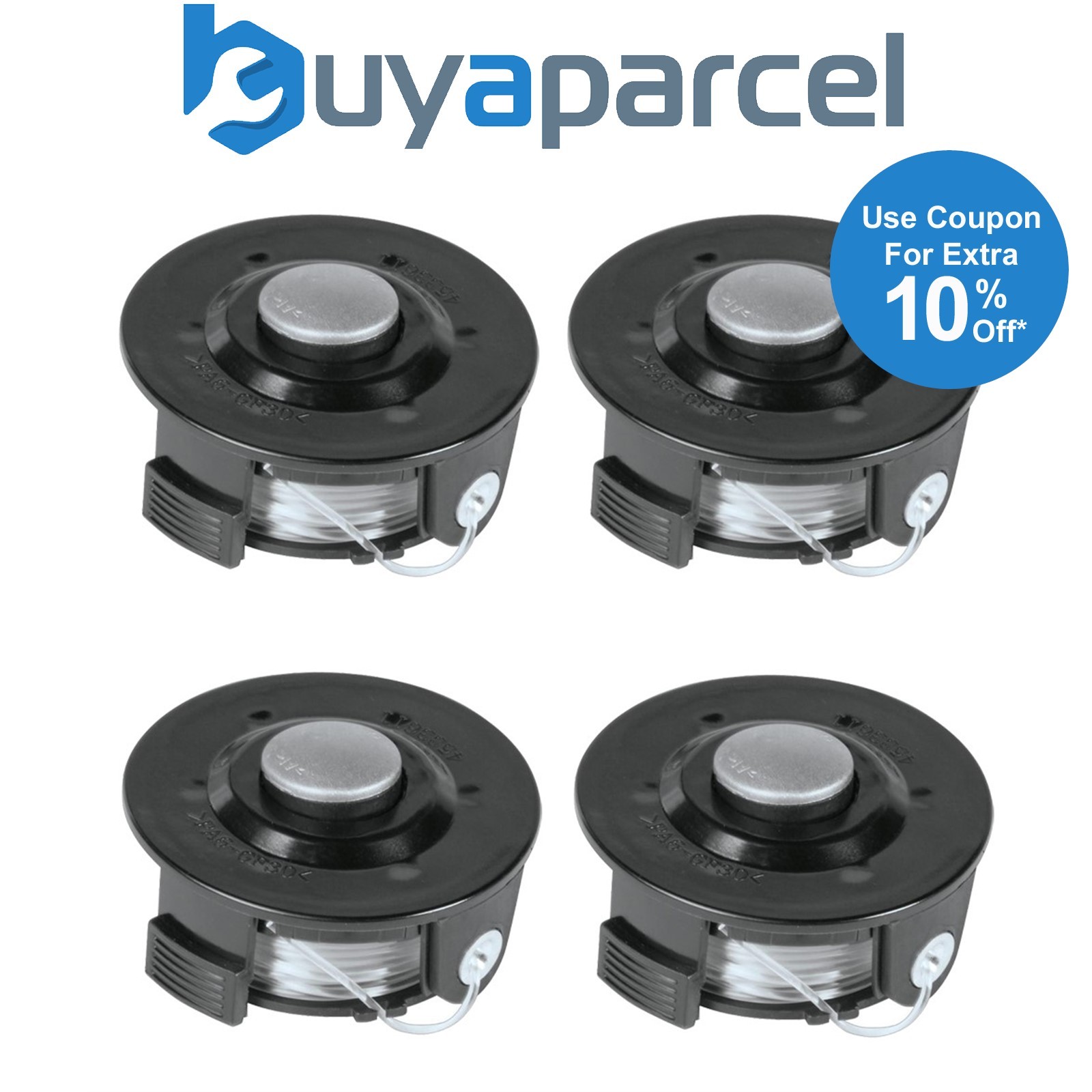 4 x Makita Grass Trimmer Spool 6m Line Metal Bump Head DUR181Z DUR193Z DUR180